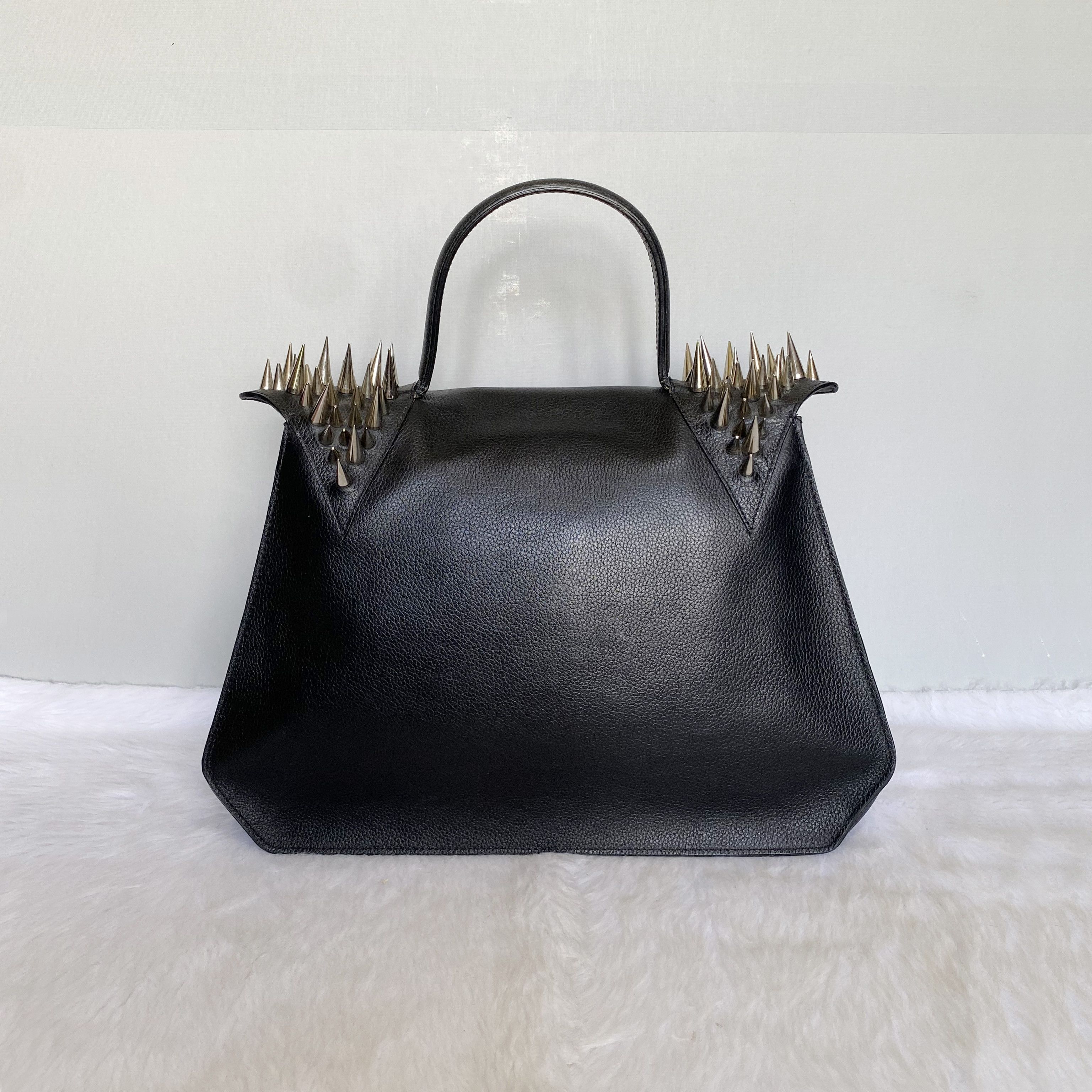 Other LYA LYA The Vault Black Leather Spiked Top Handle Bag Size ONE SIZE - 4 Thumbnail