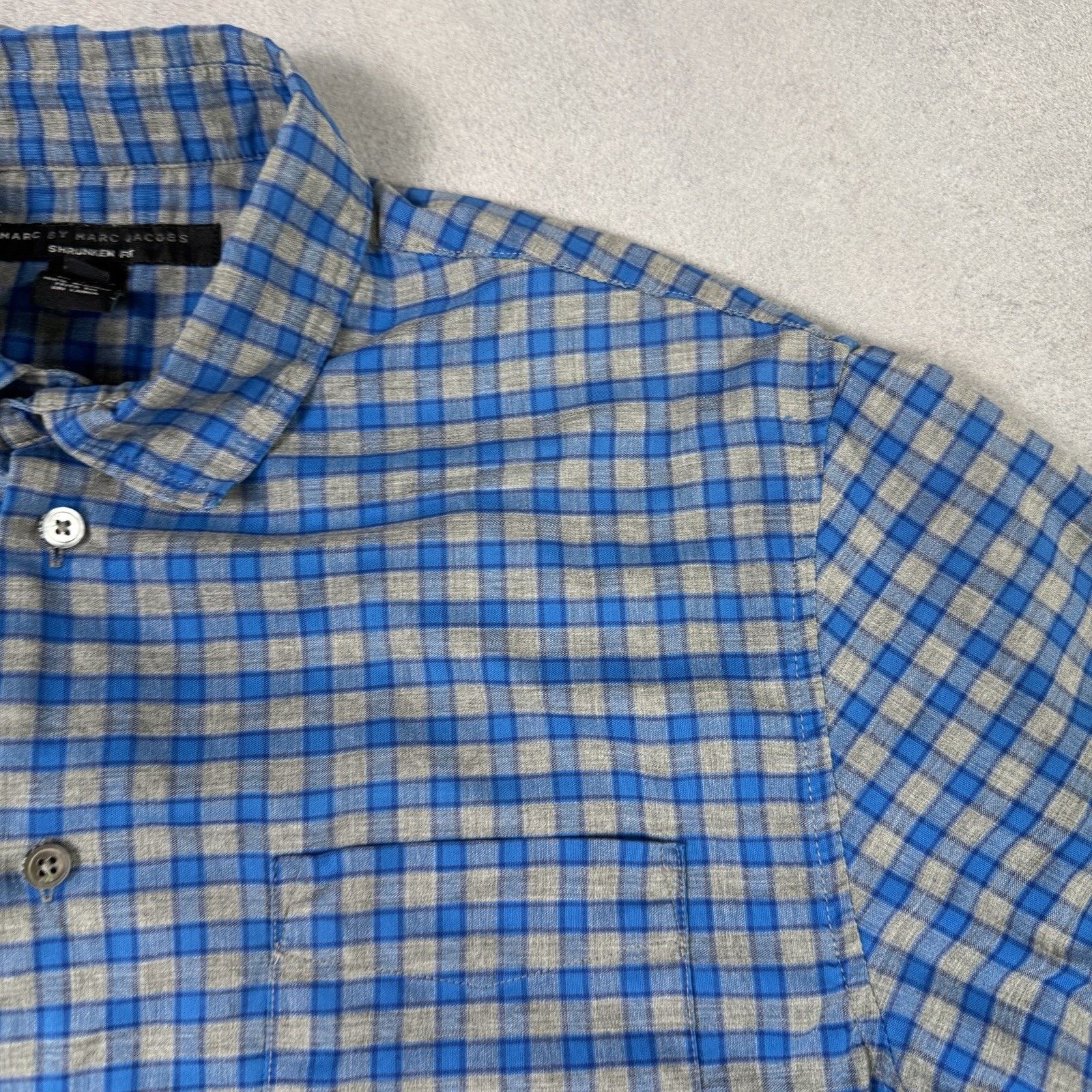 Marc by Marc Jacobs Marc By Marc Jacom Mon Short Sleeve Button Up Shirt Check Size US M / EU 48-50 / 2 - 3 Thumbnail