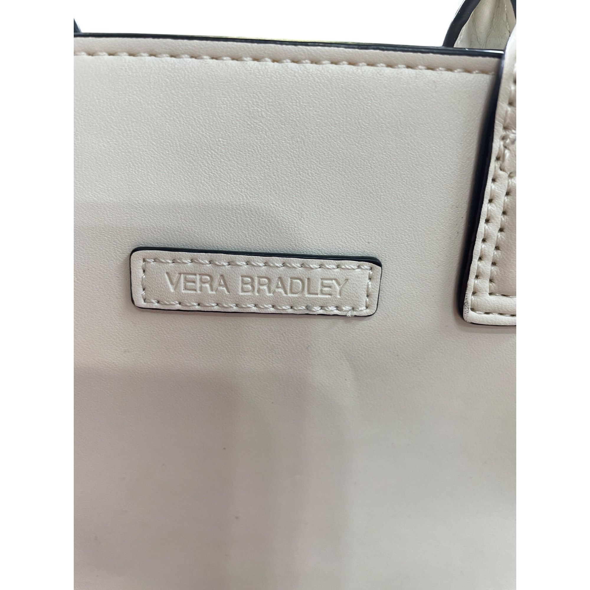 Vera Bradley Vera Bradley Mini off white Faux Leather Satchel With Adjust Size ONE SIZE - 2 Thumbnail