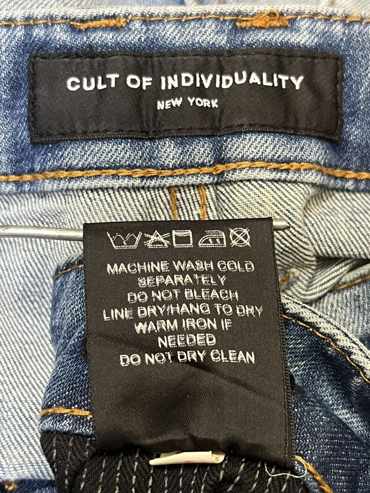 Cult Of Individuality JAPANESE CULT OF INDIVIDUALITY ROCKER CARGO BONDAGE JEANS Size US 39 - 20 Thumbnail