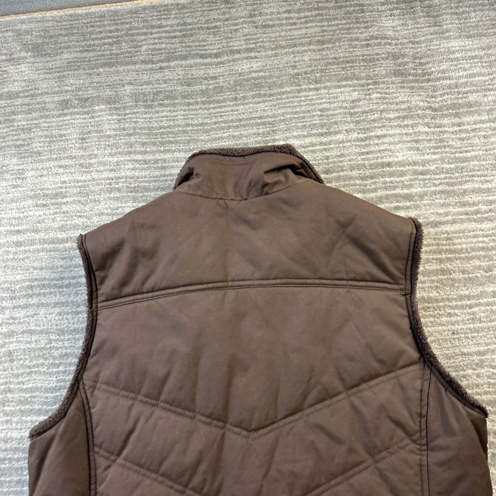 Nike ACG VINTAGE Nike ACG Vest Womens Large Brown Full Zip Sherpa Collar Y2K Size L / US 10 / IT 46 - 7 Thumbnail