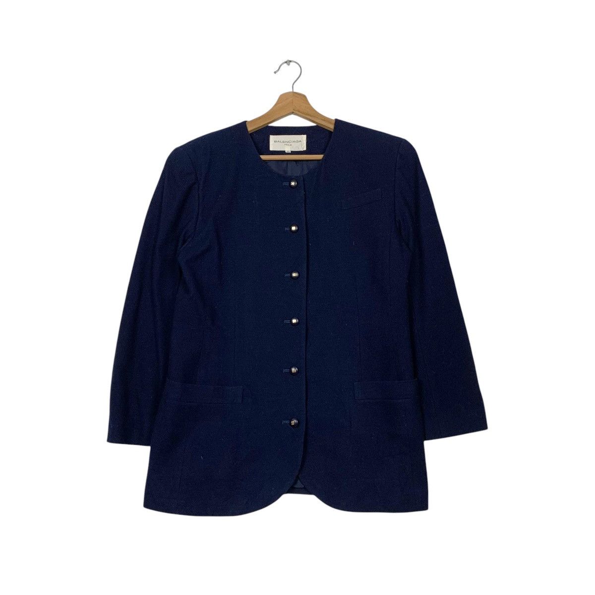 Balenciaga Balenciaga Wool Women Jacket Size L / US 10 / IT 46 - 1 Thumbnail