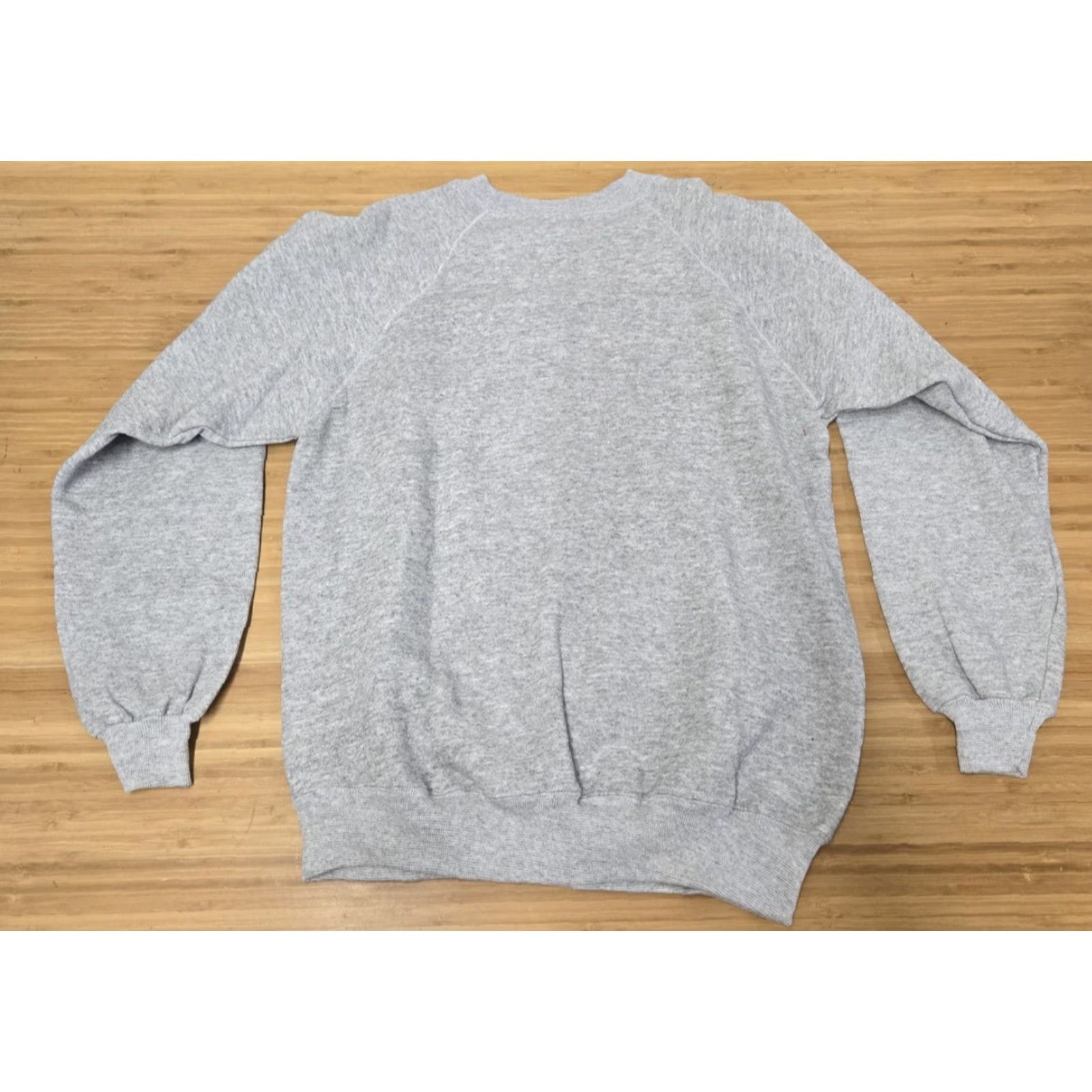 Hanes VINTAGE Hanes Sweatshirt Mens Large Gray Made USA Crewneck Raglan Fleece 90s Size US L / EU 52-54 / 3 - 6 Thumbnail