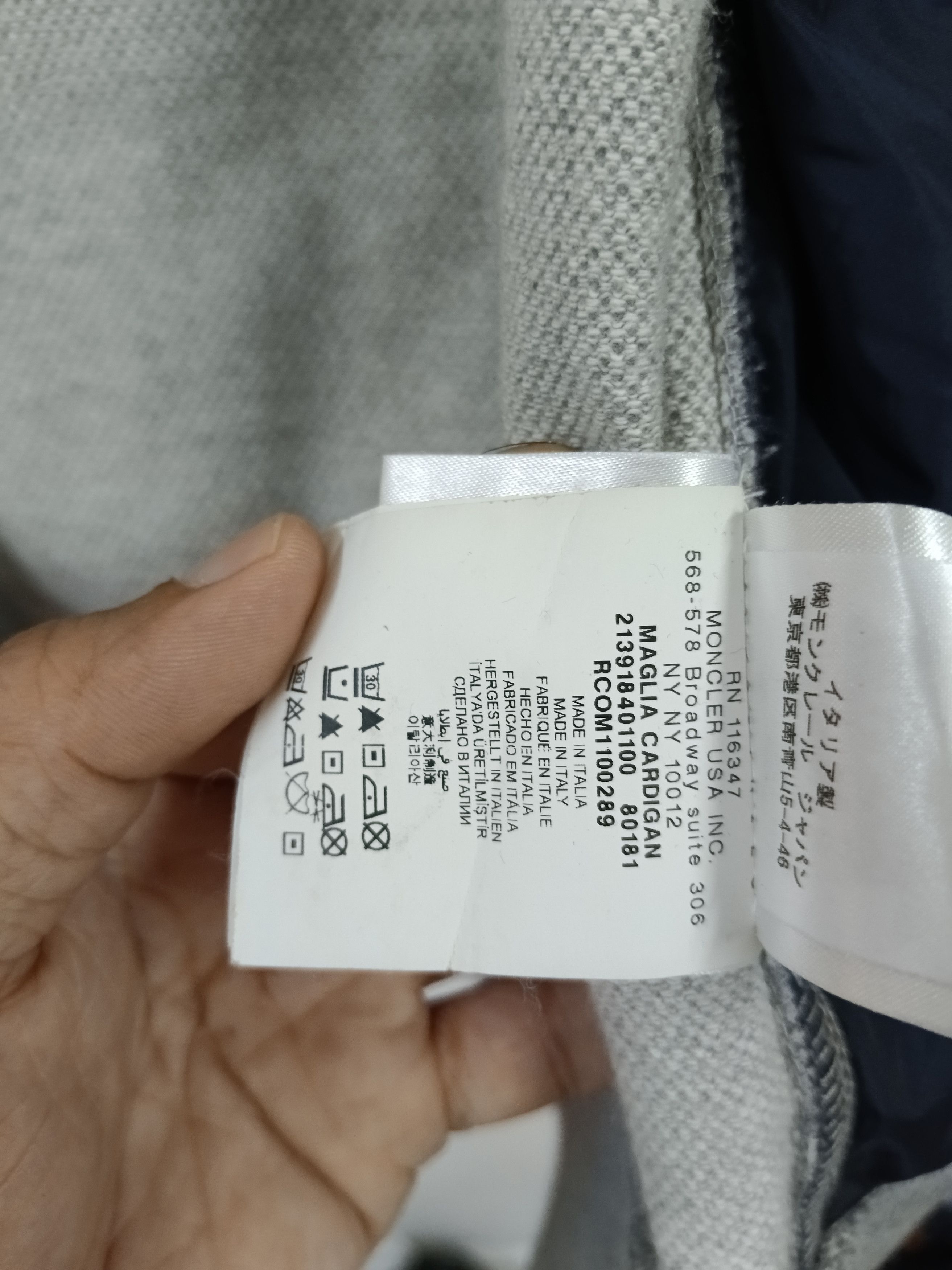 Moncler MONCLER GAMME BLUE MAGLIA CARDIGAN Size US L / EU 52-54 / 3 - 10 Thumbnail