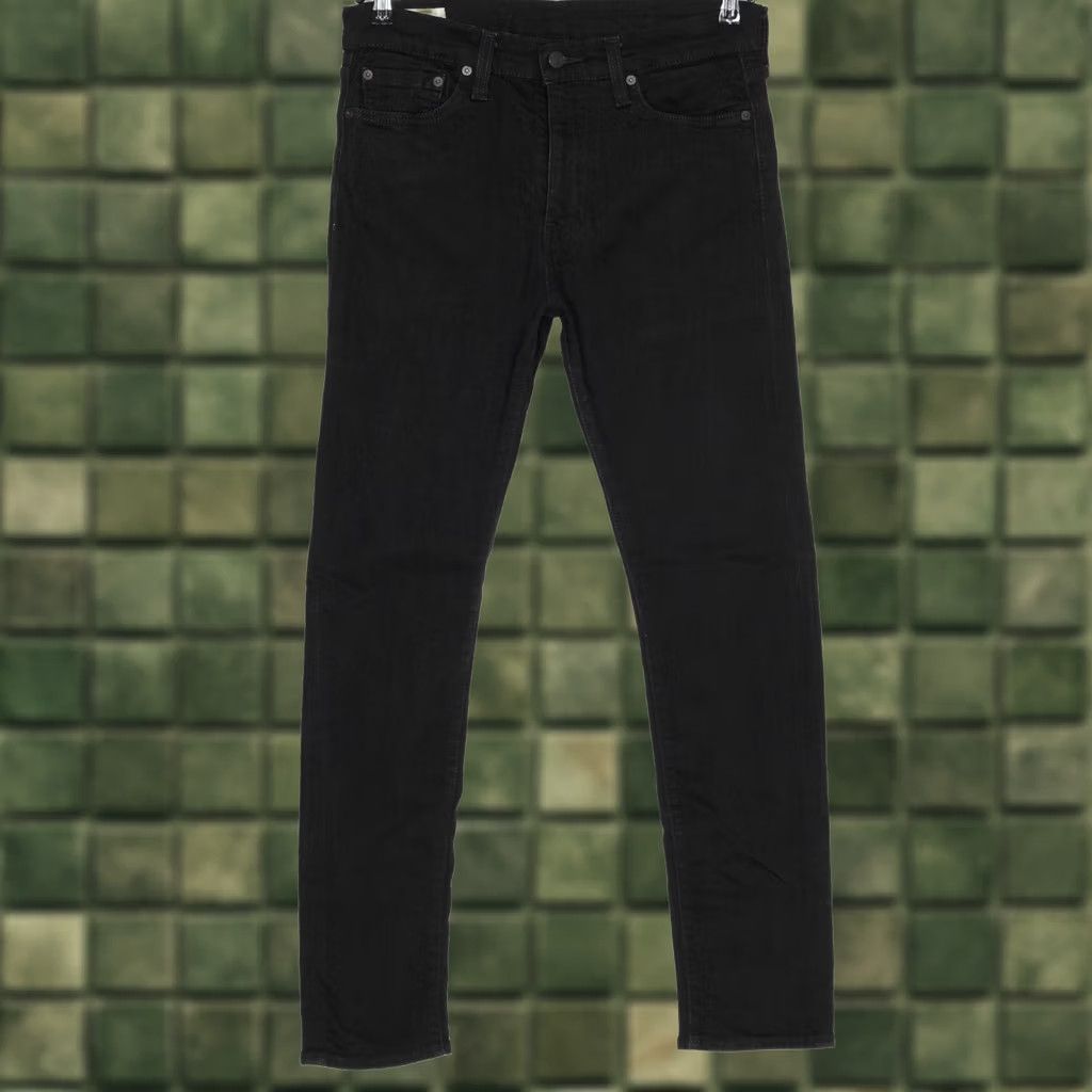 Levi's LEVI’S 510 PREMIUM Big E Stretch Skinny Jeans Men 31/32 Denim Black Slim 5-Pocket Rise Mid - 510 model Size US 31 - 1 Thumbnail