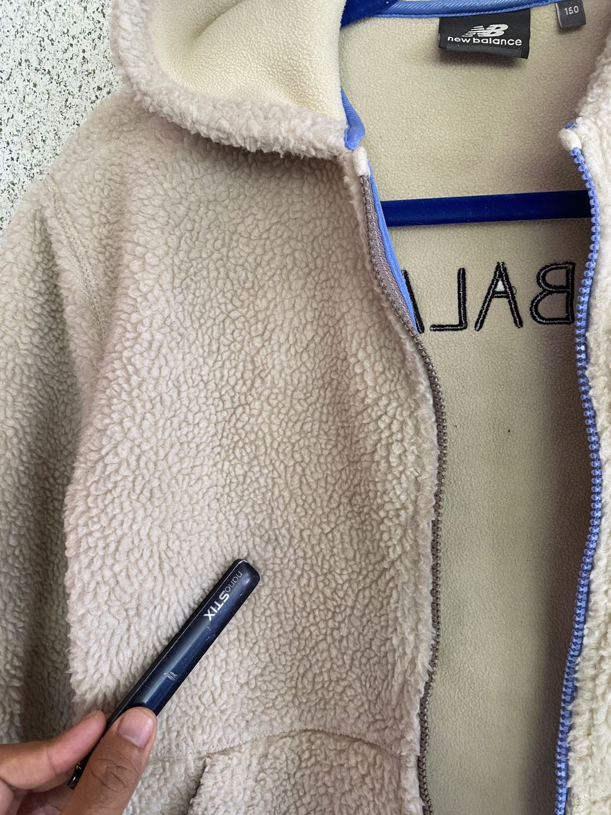 New Balance New Balance Sherpa Hoodie – Cream/ Beige Statement Back Logo Size S / US 4 / IT 40 - 15 Thumbnail