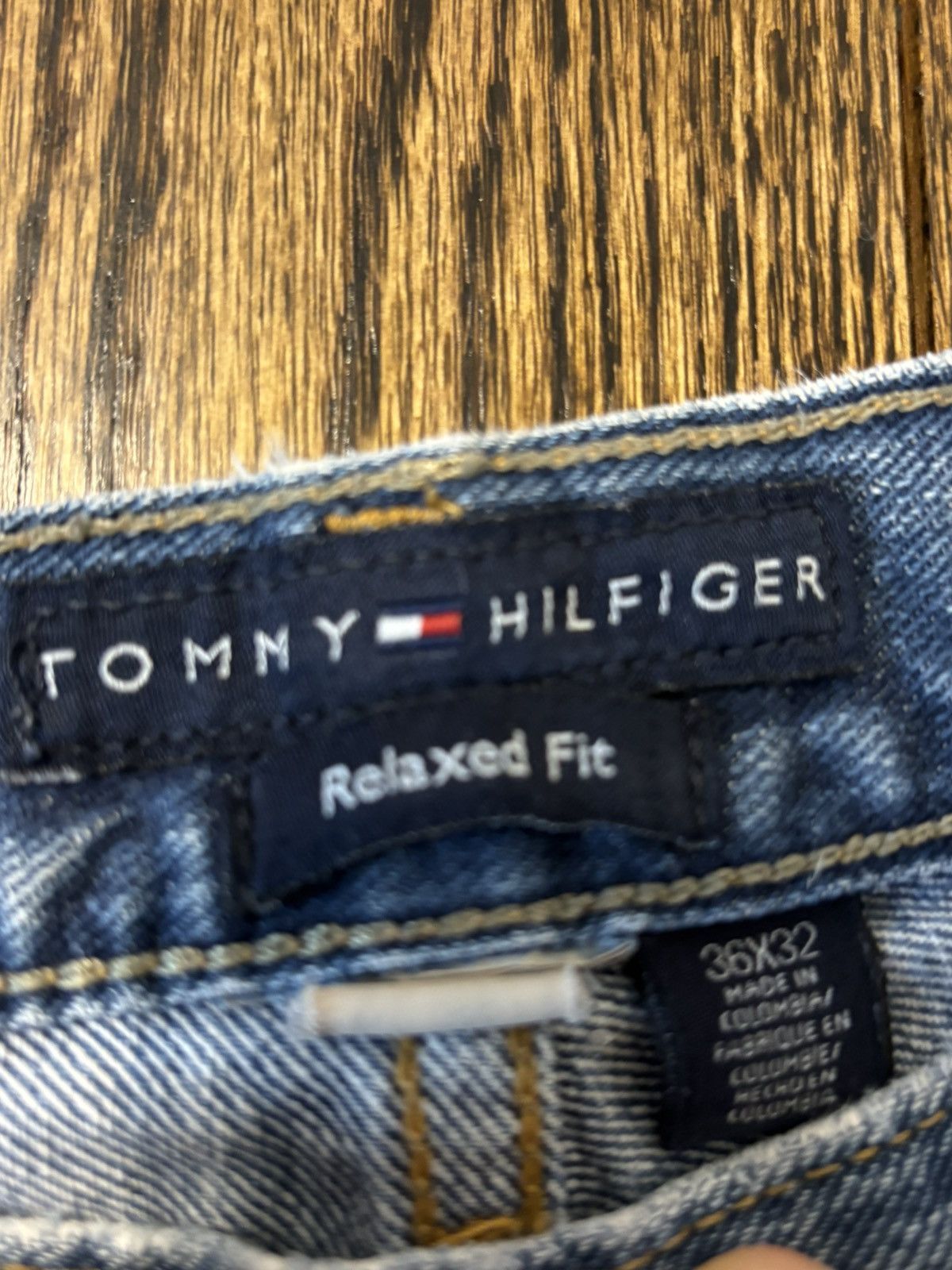 Tommy Hilfiger Vintage Tommy Hilfiger Denim - 36x32 Size US 36 / EU 52 - 4 Thumbnail
