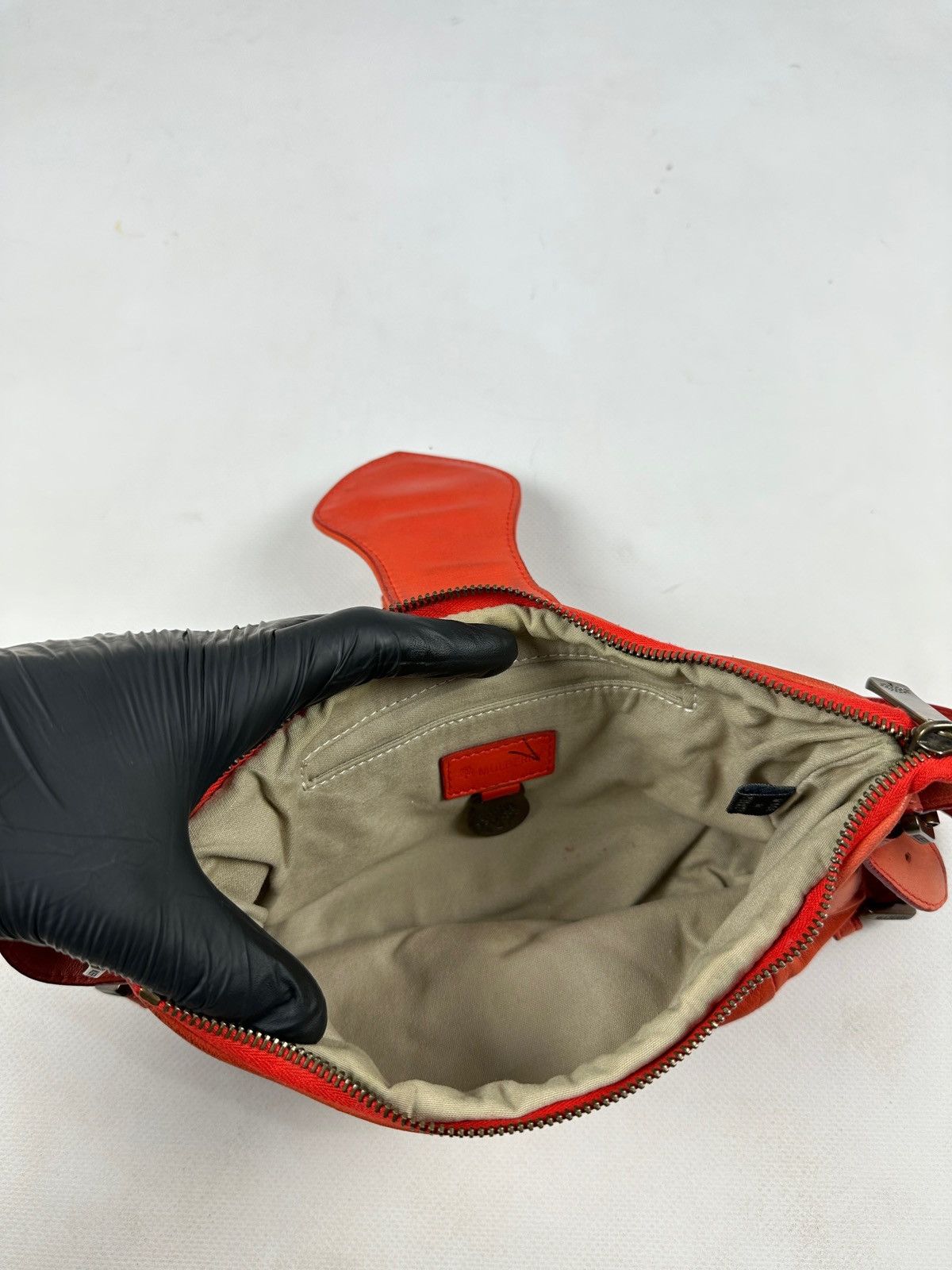 Mulberry Vintage Mulberry Faded Orange Leather Shoulder Bag Handbag Size ONE SIZE - 19 Thumbnail