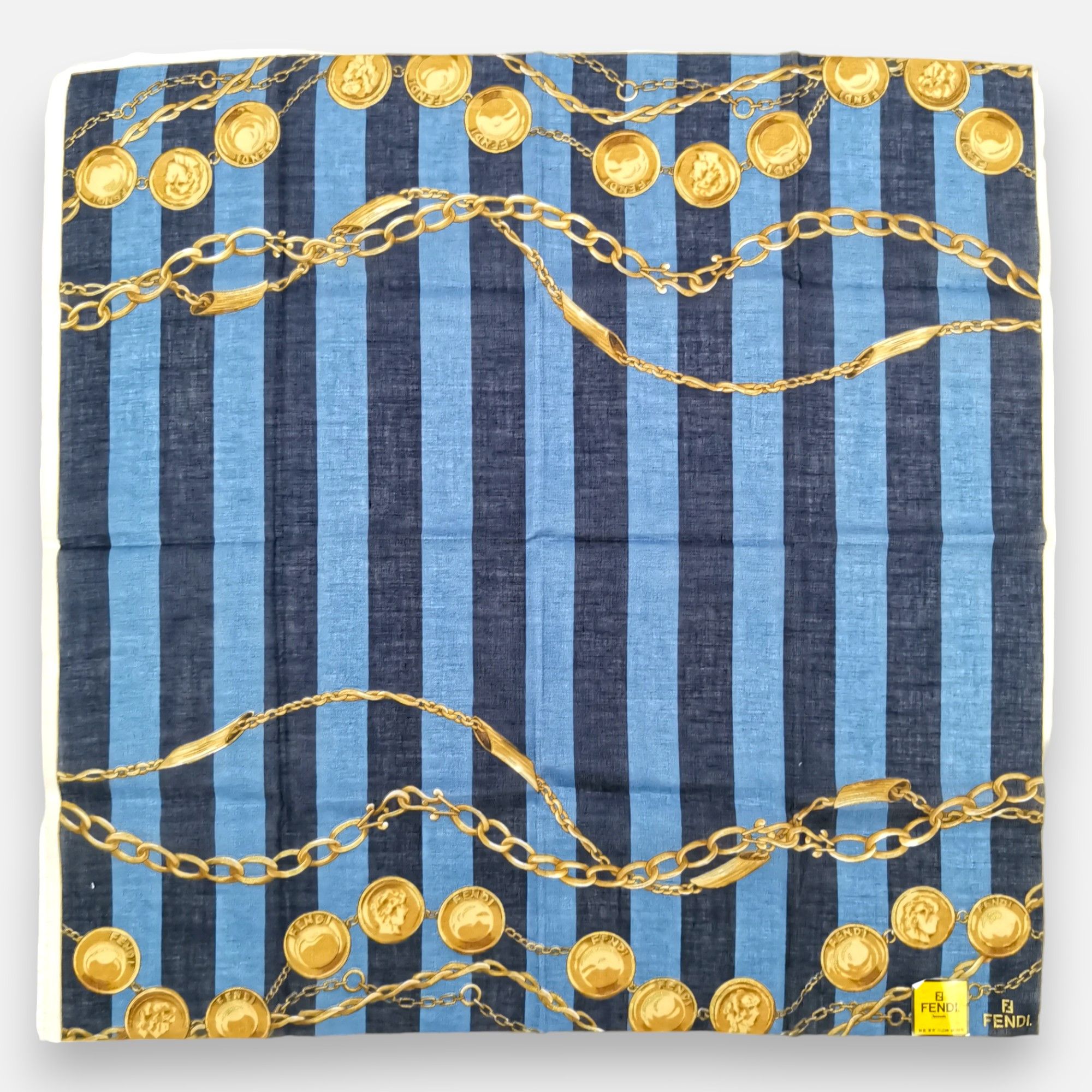 Japanese Brand Vintage FENDI Handkerchief Pocket Square Bandana Size ONE SIZE - 3 Thumbnail
