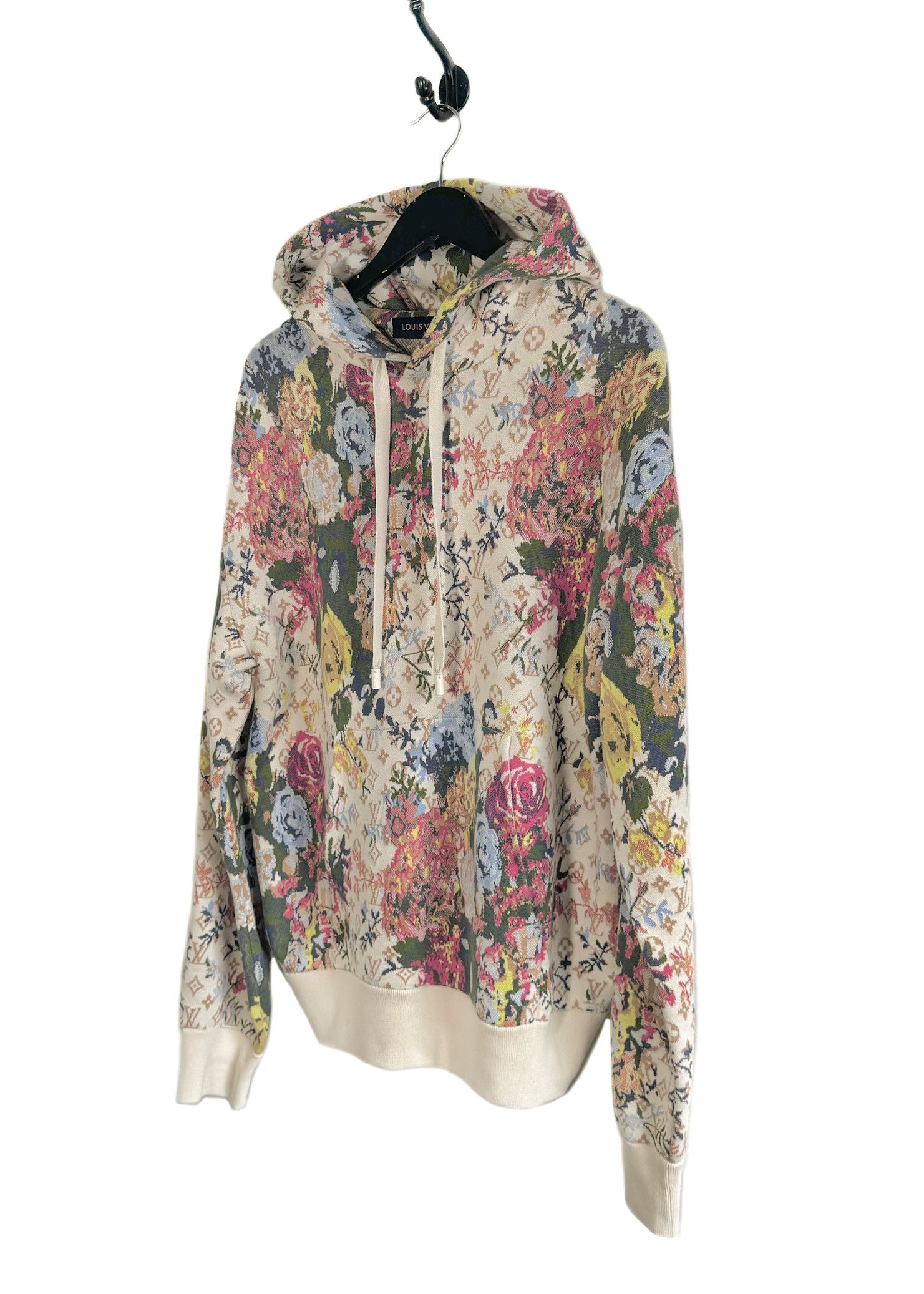 Louis Vuitton Louis Vuitton 2022 Monogram Floral Jacquard Beige Hoodie Size US S / EU 44-46 / 1 - 2 Thumbnail