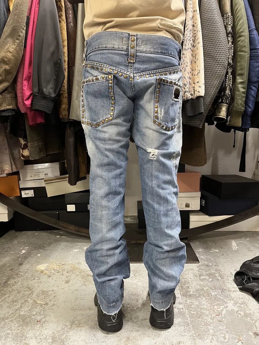 Dolce & Gabbana SS2006 Dolce & Gabbana Studded Blue Denim Jeans Size US 30 / EU 46 - 5 Thumbnail
