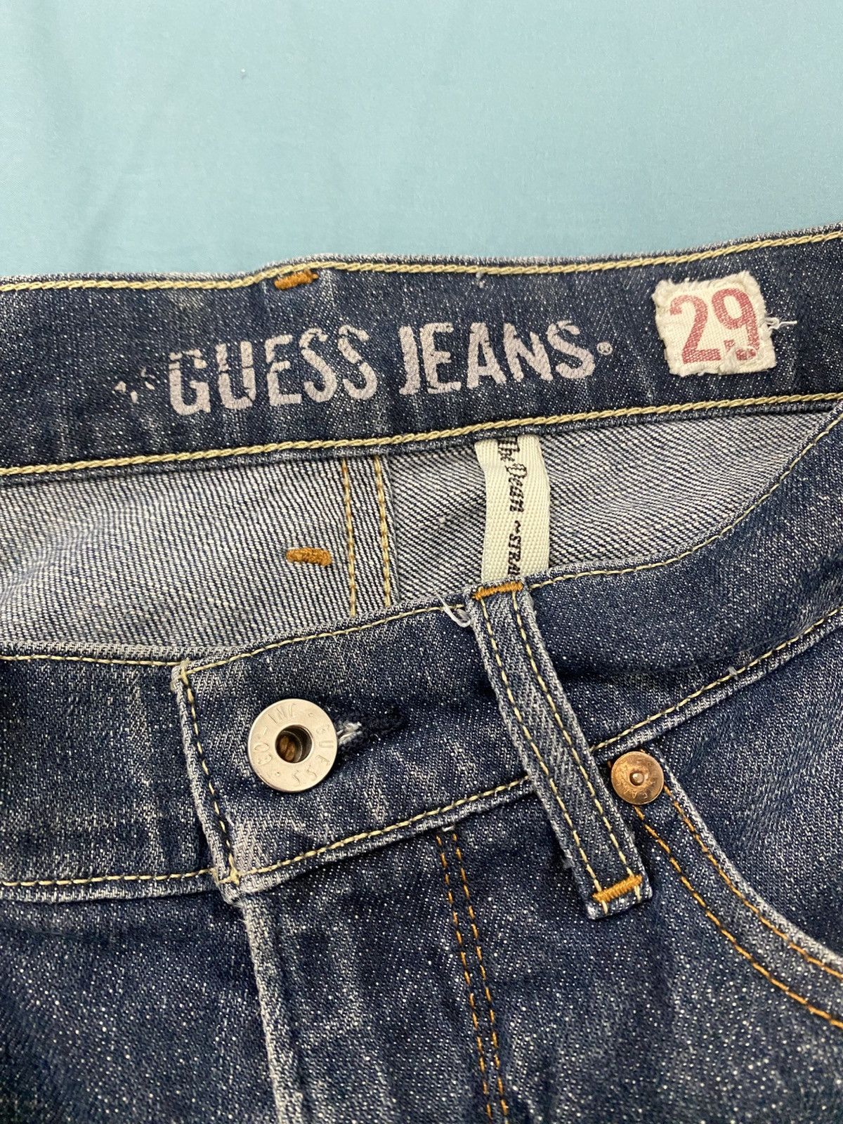 Guess × Jean × Vintage Vintage Custom Guess Jeans Size US 29 - 5 Thumbnail