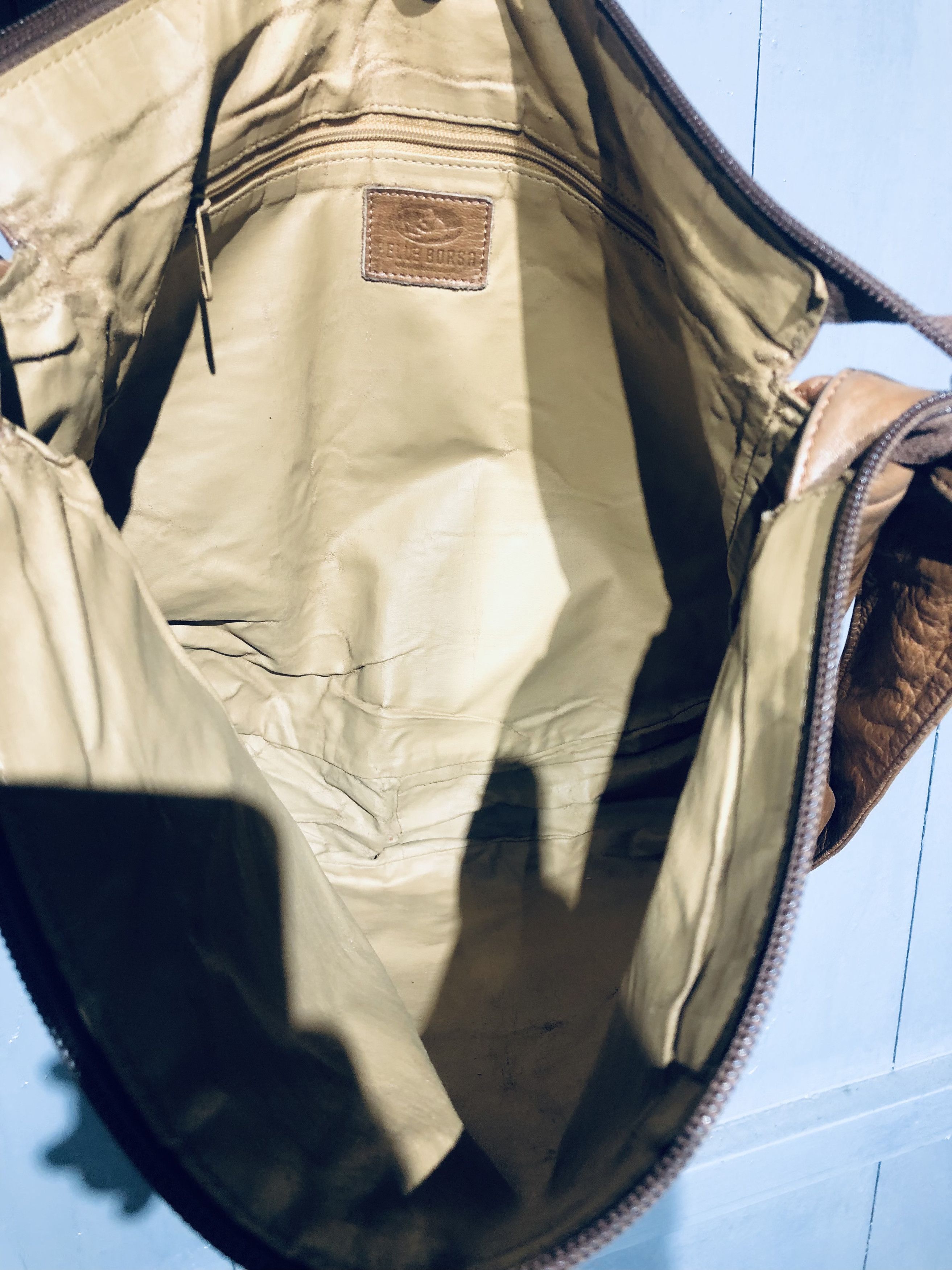Genuine Leather × Japanese Brand FULL LEATHER PELLE BORSA SHOULDER BAG‼️ Size ONE SIZE - 8 Thumbnail