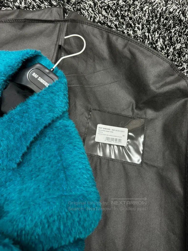 Raf Simons Raf Simons Size 38 Lake blue alpaca wool jacket Size US XS / EU 42 / 0 - 2 Thumbnail