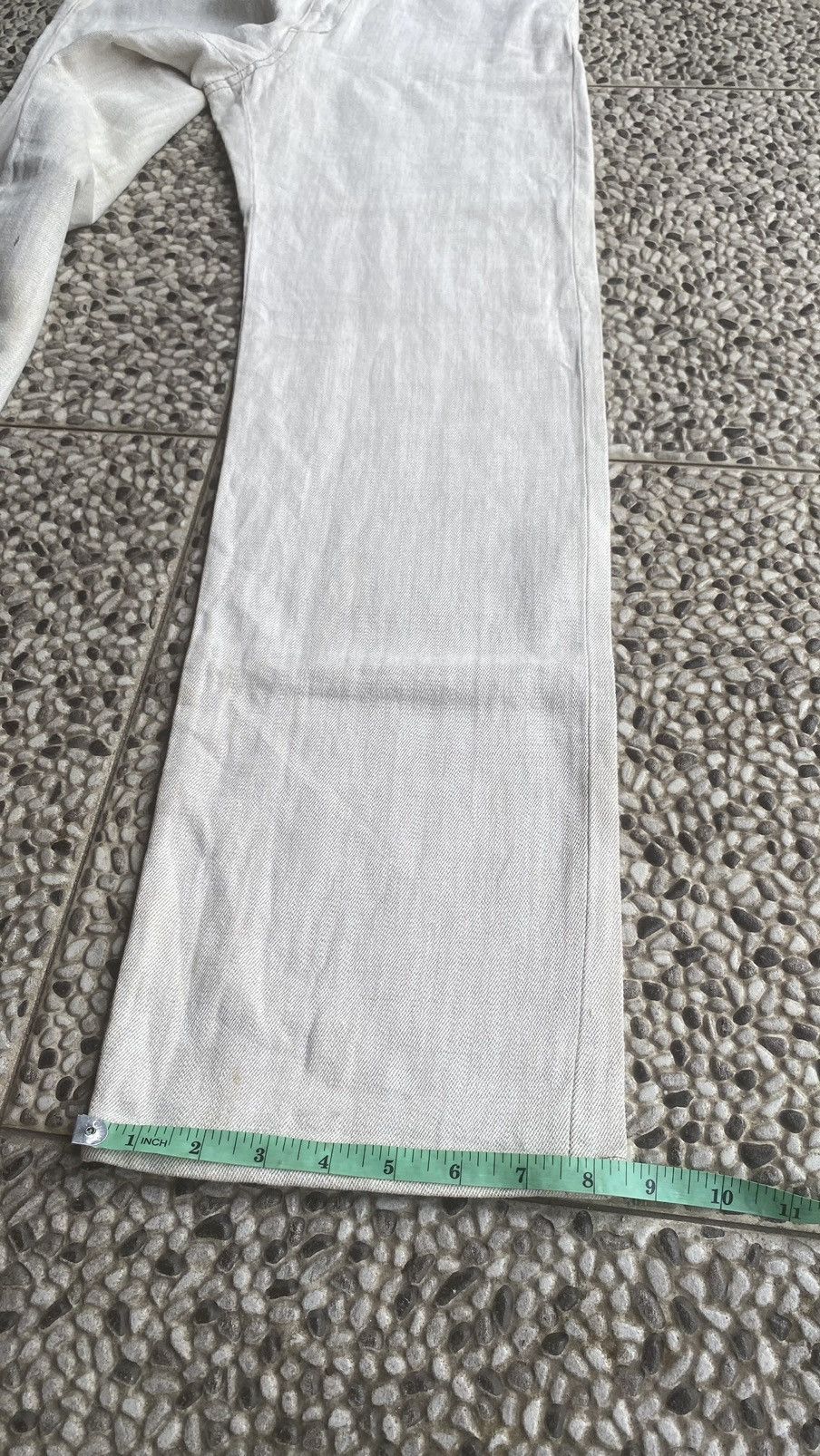 Issey Miyake TETE HOMME WHITE LINEN TROUSER PANTS Size US 32 / EU 48 - 6 Thumbnail