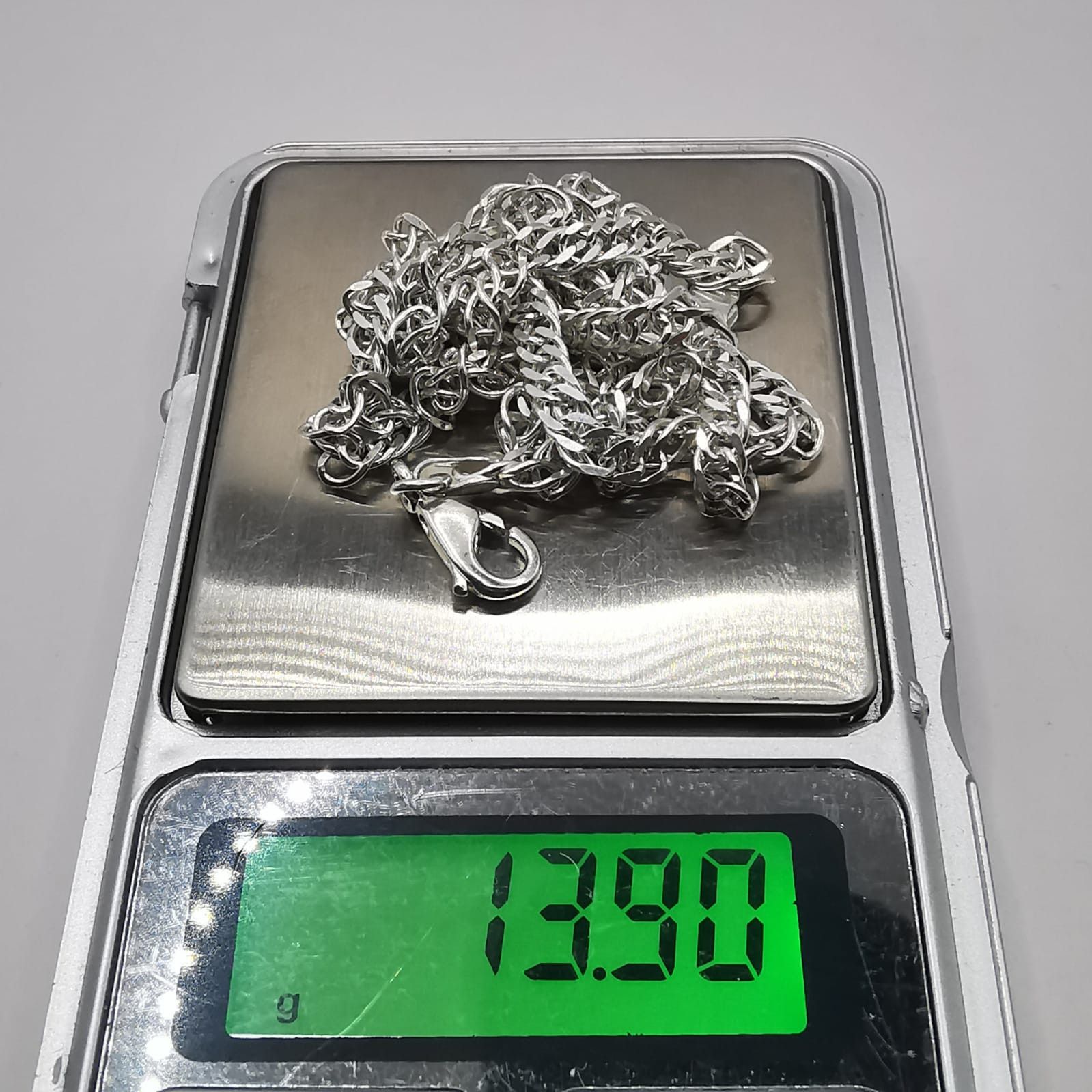 Sterling Silver Vintage Jewelry Chain, 925 Sterling Silver, Signed 13.90g Size ONE SIZE - 8 Thumbnail