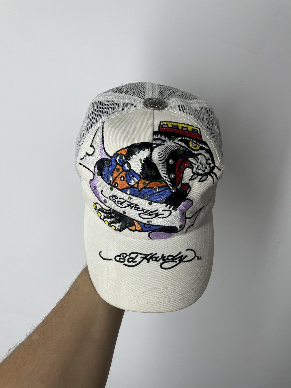 Ed Hardy × Vintage Vibes Ed Hardy y2k Embroidered Tiger Cap Size ONE SIZE - 8 Thumbnail