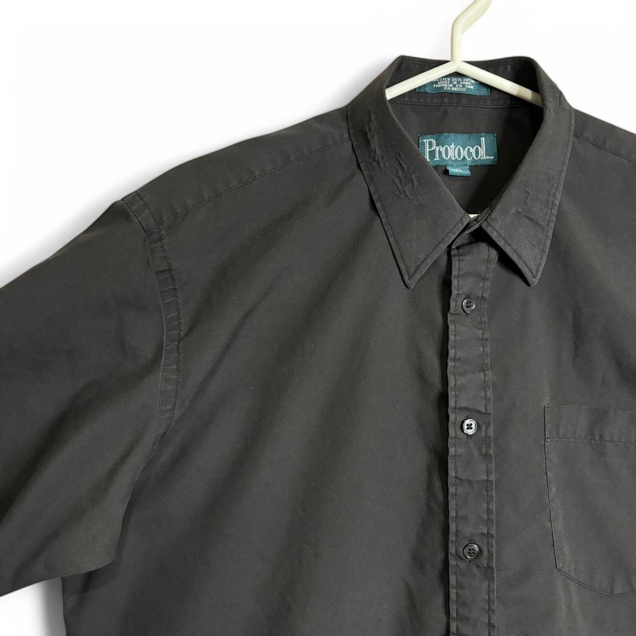 Vintage Vintage 1990s Black Button-Up Shirt - XL Size US XL / EU 56 / 4 - 2 Thumbnail