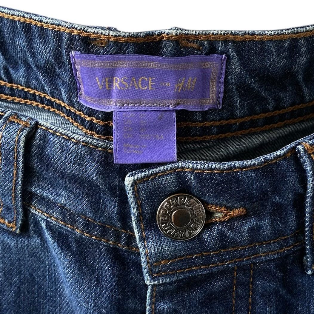 H&M × Versace Unisex Versace H&M 2012 Cruise Collection Washed Jeans Denim Size US 31 - 21 Thumbnail
