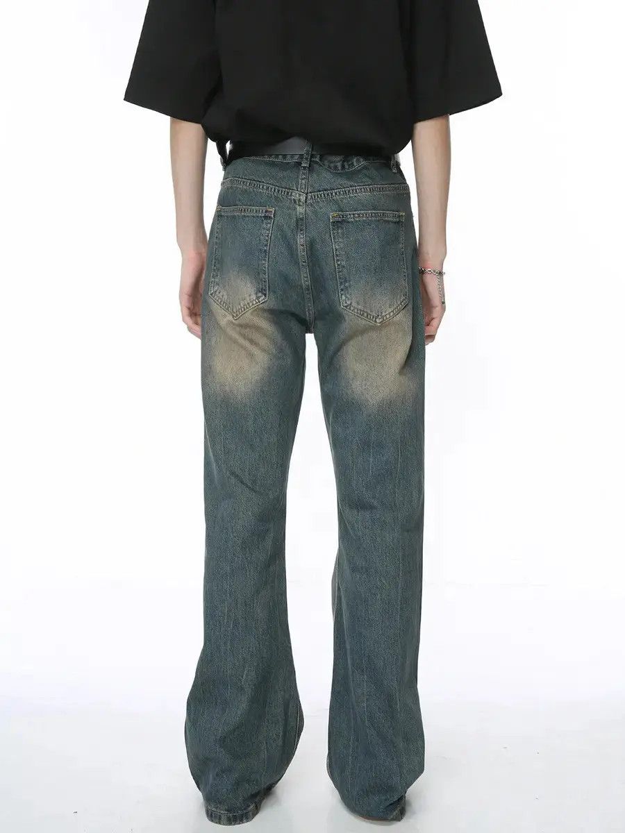 Japanese Brand Retro loose high street micro flared jeans Size US 32 / EU 48 - 3 Thumbnail