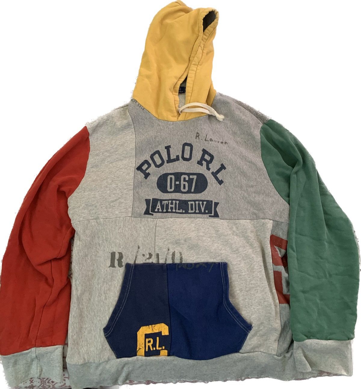 Polo Ralph Lauren POLO RALPH LAUREN PATCHWORK SWEATER Size US XXL / EU 58 / 5 - 1 Thumbnail