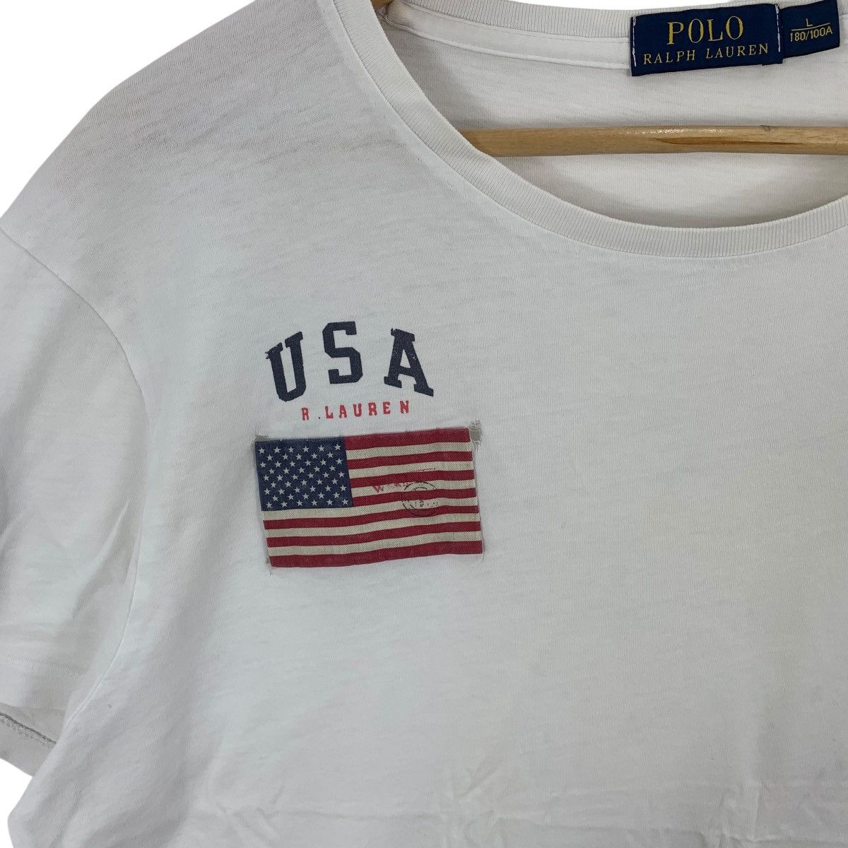 Polo Ralph Lauren POLO RALPH LAUREN USA Flag Team Pony Tee Shirt Top Size US L / EU 52-54 / 3 - 7 Thumbnail