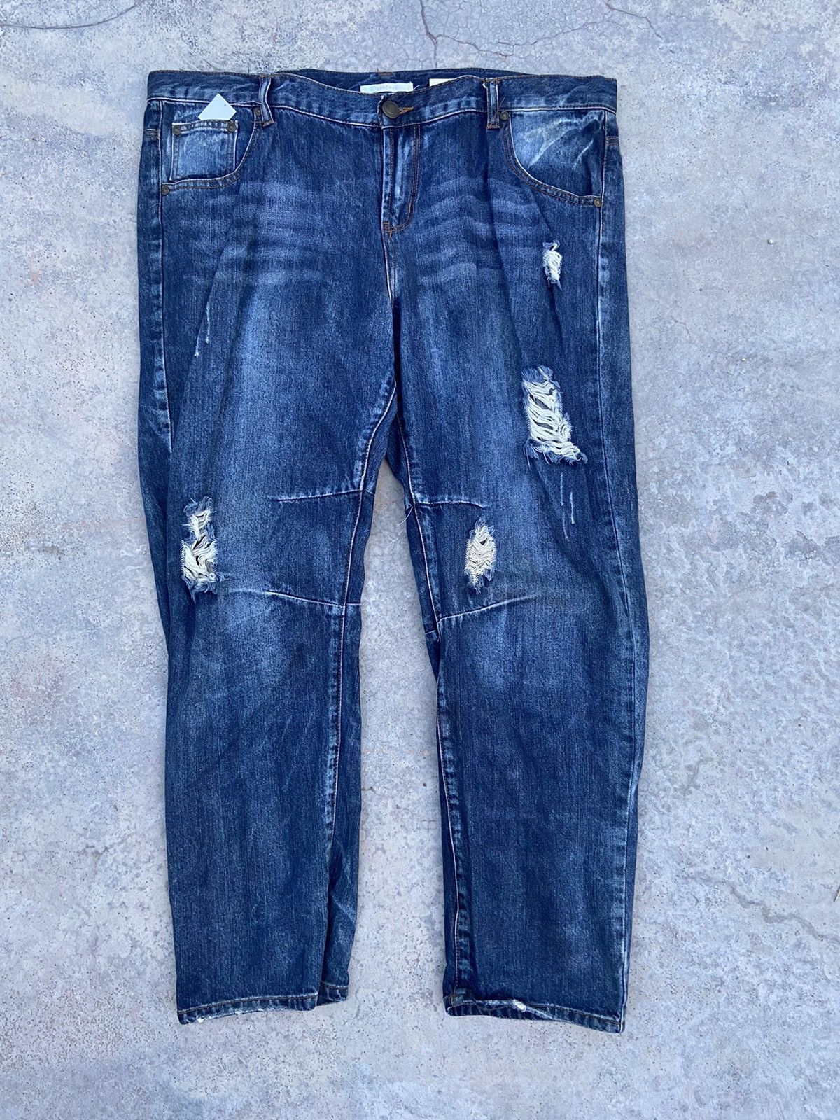 Japanese Brand Monchel jeans distressed Size US 40 / EU 56 - 1 Thumbnail