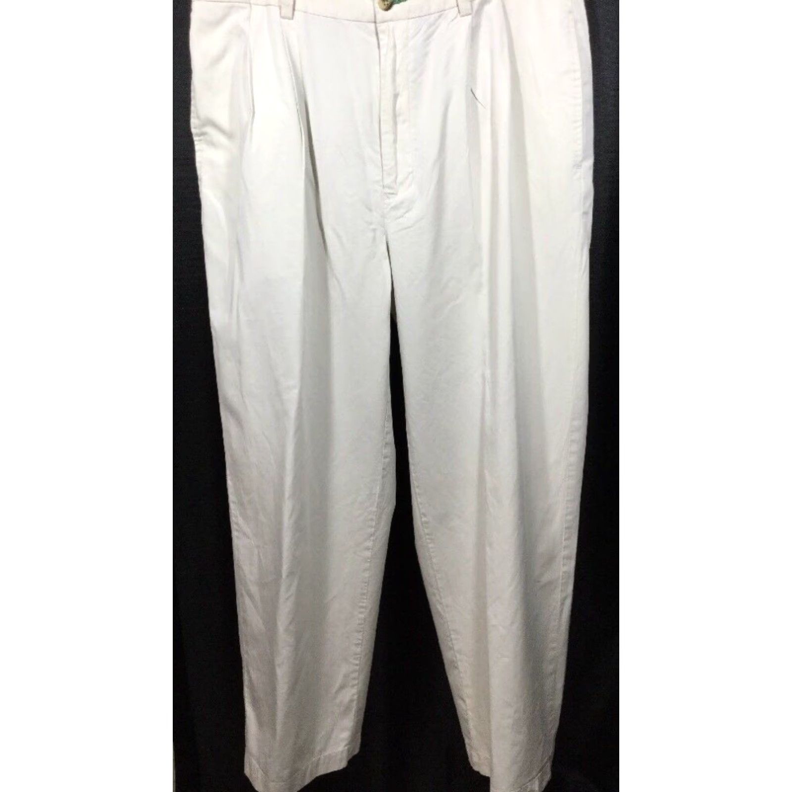 Tommy Hilfiger Tommy Hilfiger Pleated Dress Pants Mens 36x30 Beige Lyocell Blend Size US 36 / EU 52 - 1 Thumbnail