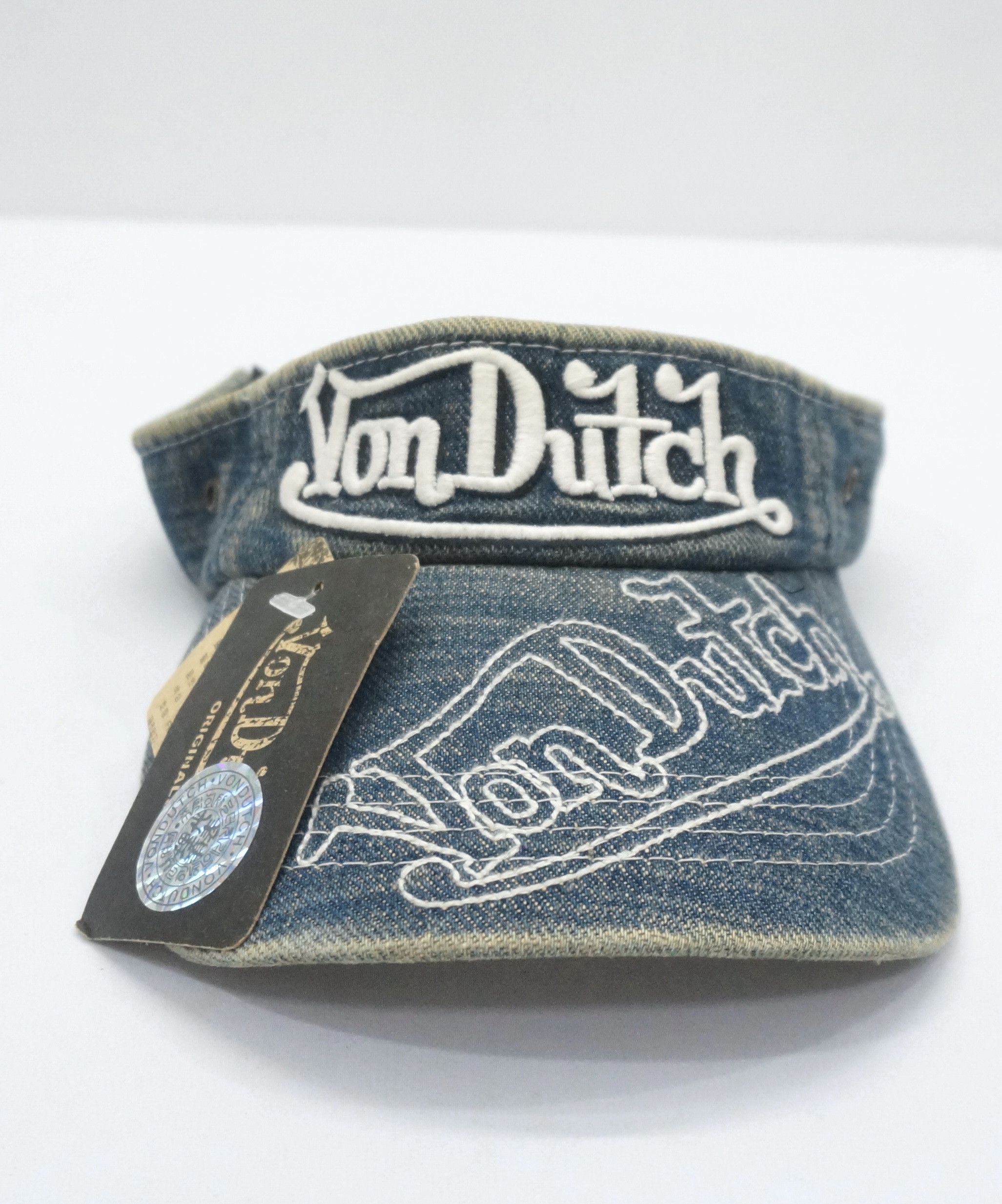 Von Dutch Rare VON DUTCH Limited Edition NOS Vintage Denim Half Cap Size ONE SIZE - 3 Thumbnail