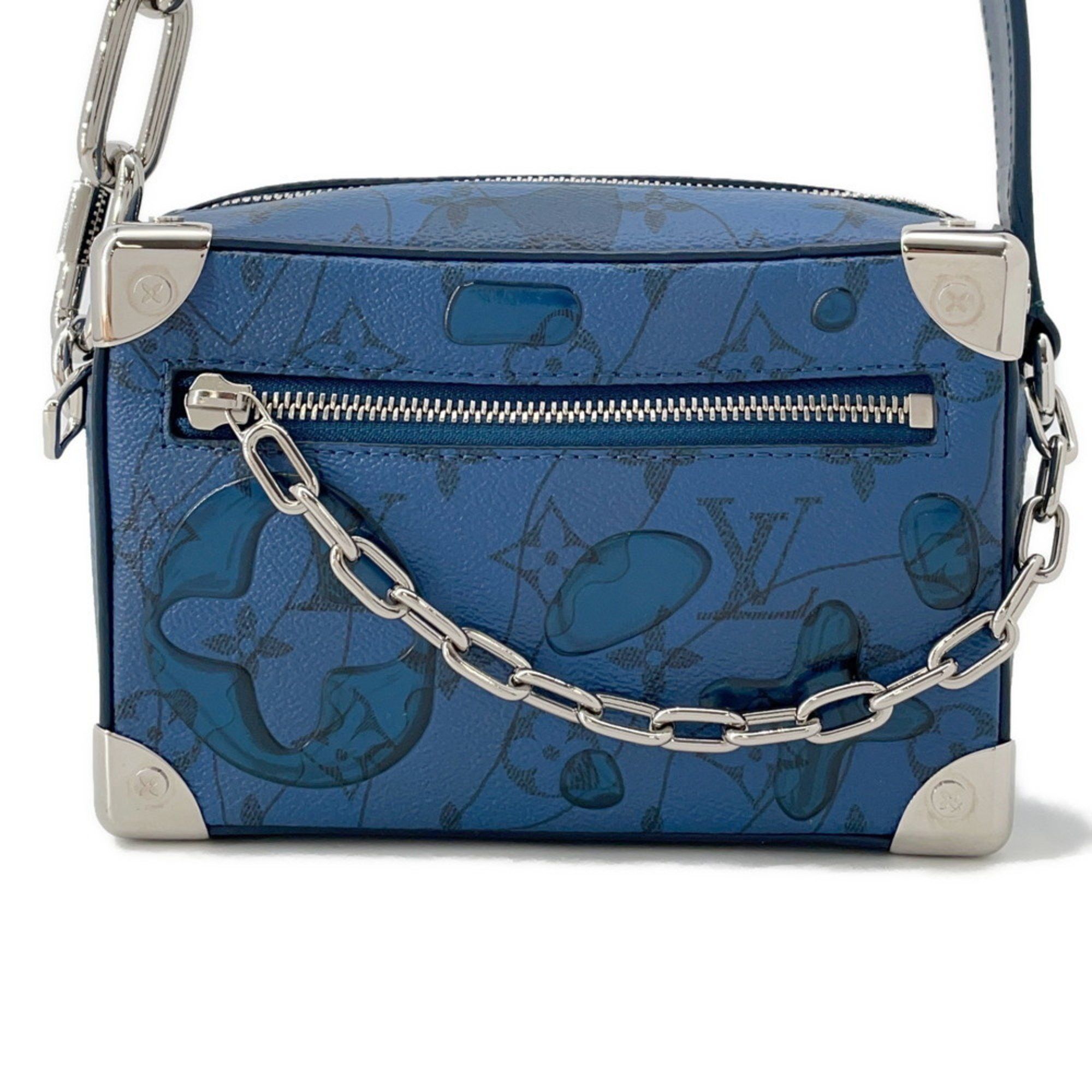 Louis Vuitton Monogram Aqua Garden Mini Soft Trunk Shoulder Bag M22588 LOUIS VUITTON