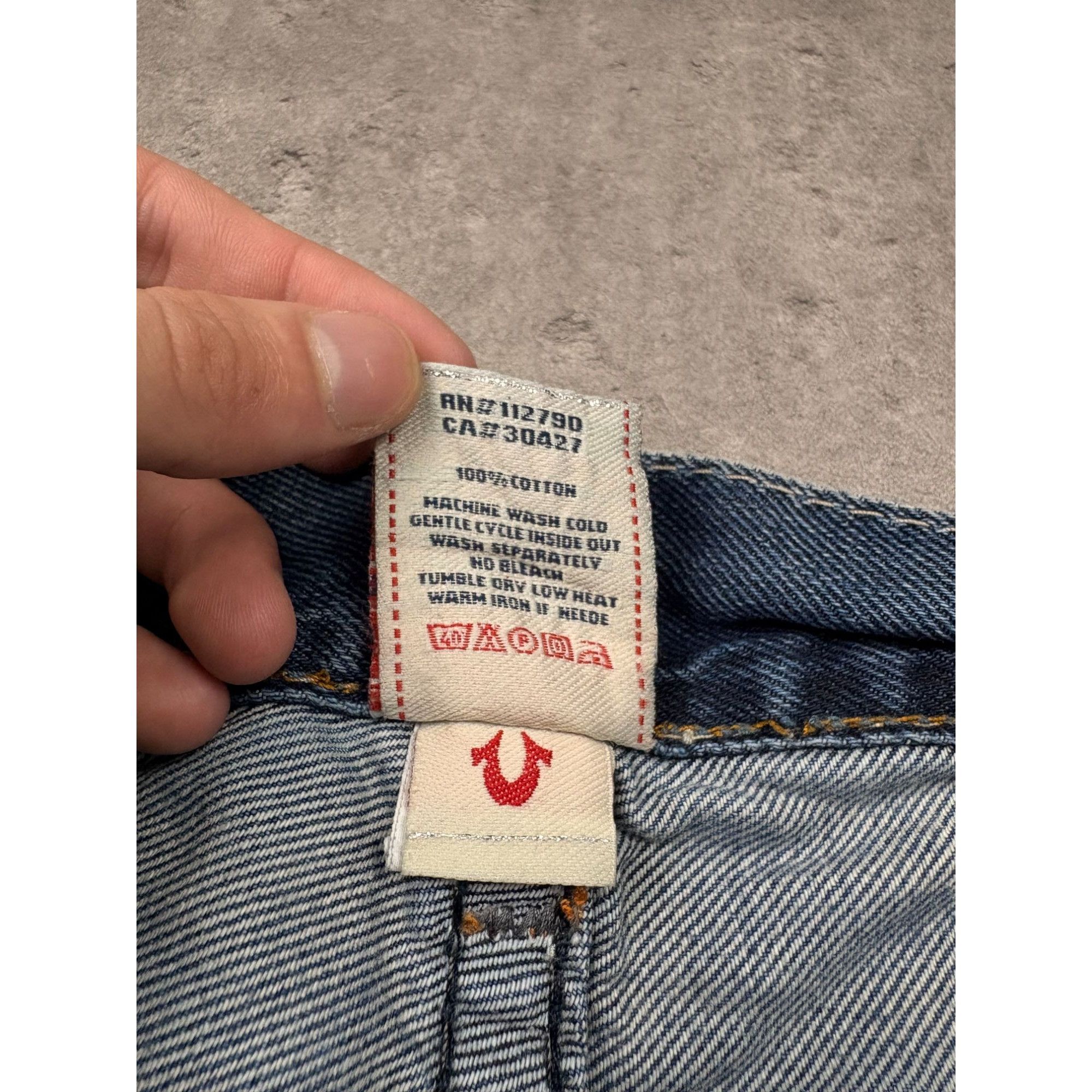 True Religion True Religion Straight Jeans Thick Contrast Stitch Y2K Style Size US 38 / EU 54 - 8 Thumbnail