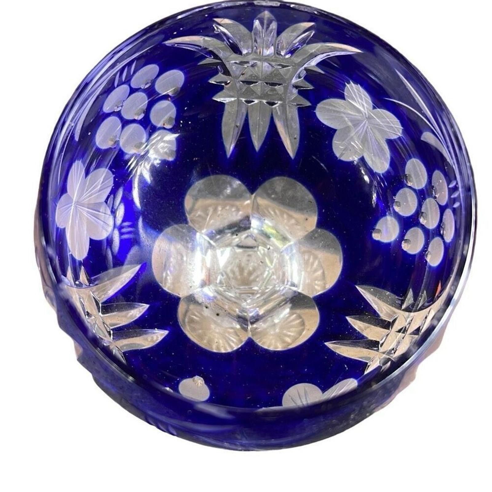 La Martina AJKA Martista wine cobalt blue 8 1/4 tall wine glass Size ONE SIZE - 4 Thumbnail