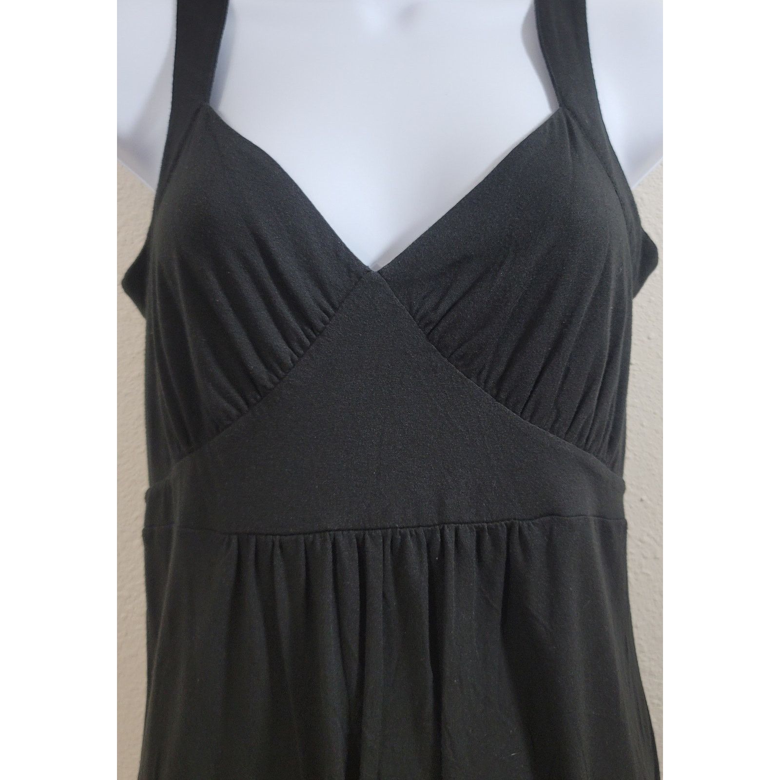 Other Loft Black Pleated Front Tank Top Small Sleeveless Flowy Size S / US 4 / IT 40 - 5 Thumbnail