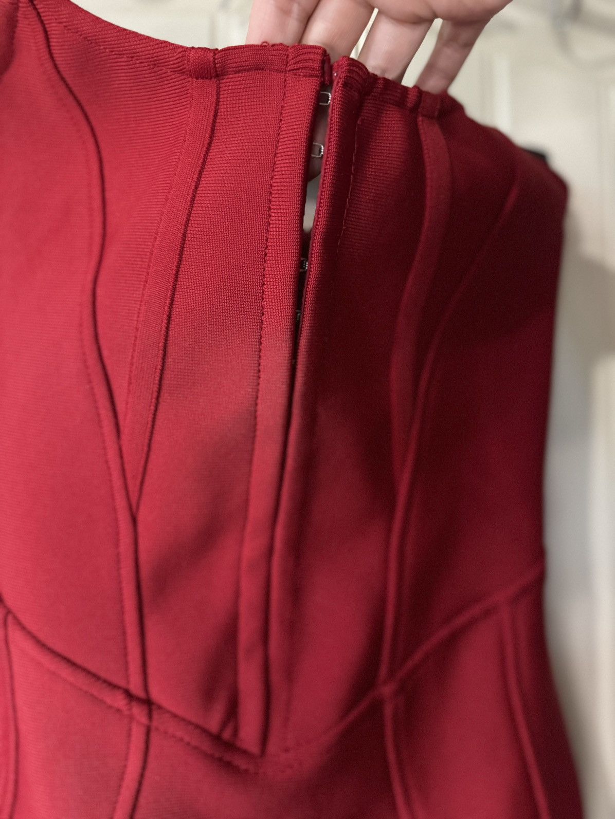 Fashion Nova FASHION NOVA Sexy, Strapless Bodycon Midi Dress (Small) Size S / US 4 / IT 40 - 4 Thumbnail