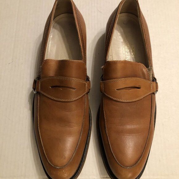 Donald Pliner Donald J pliner mens leather slip on loafers dress shoes 9.5 Size US 9.5 / EU 42-43 - 2 Thumbnail