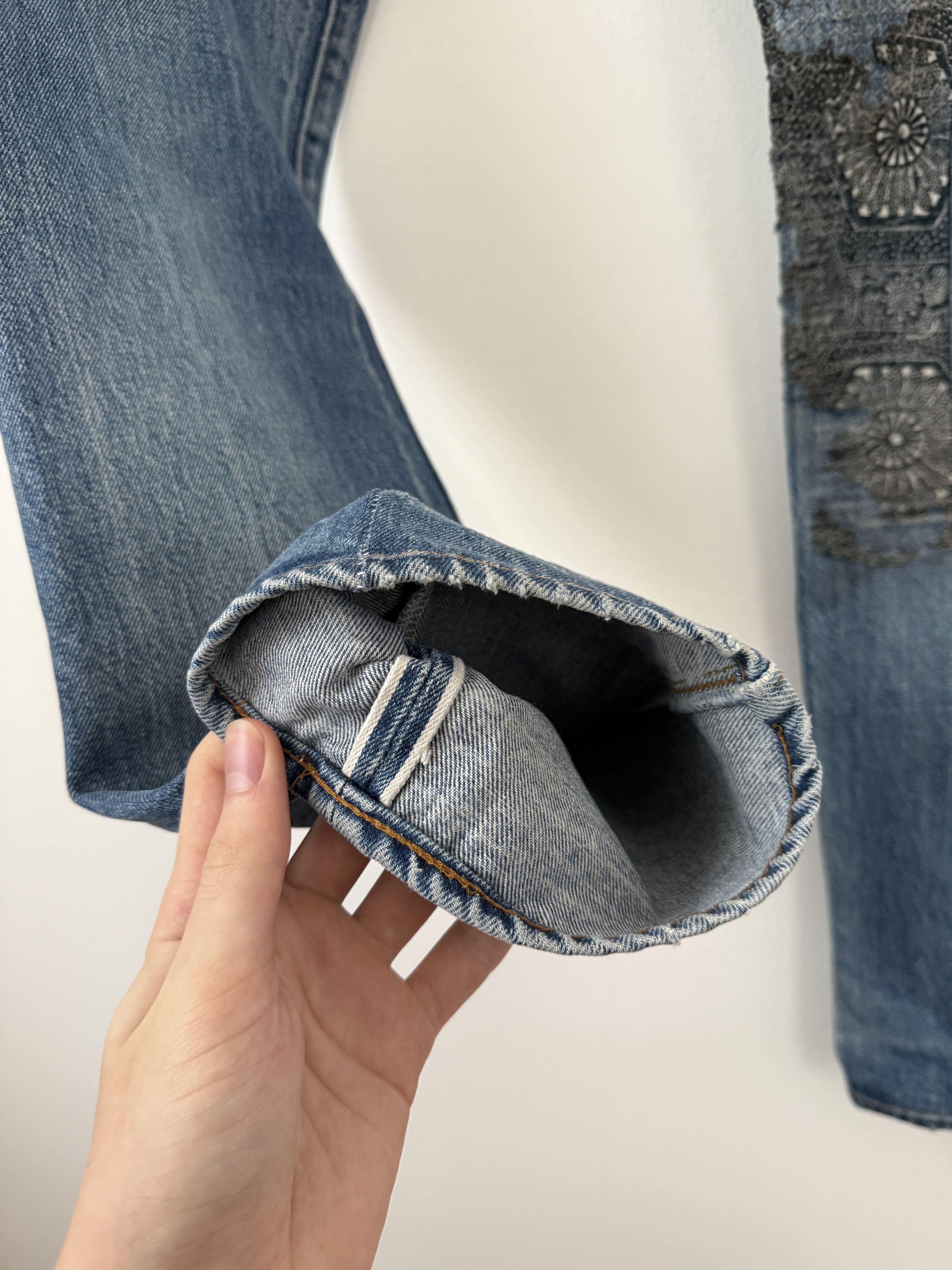 Proleta Re Art × Vuja De "Glitch" Boro Denim Size US 30 / EU 46 - 19 Thumbnail