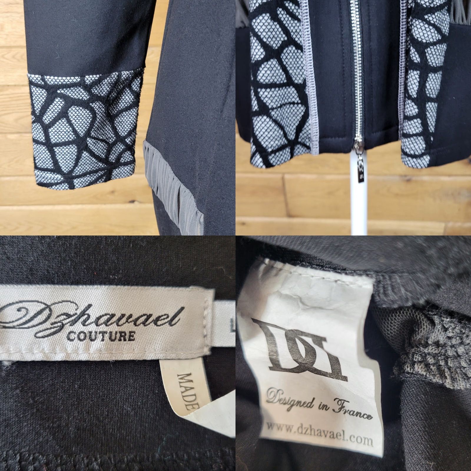 Vintage Dzhavael Womens Sweater Jacket Zip Up Long Sleeve Black Size Large Size L / US 10 / IT 46 - 8 Thumbnail