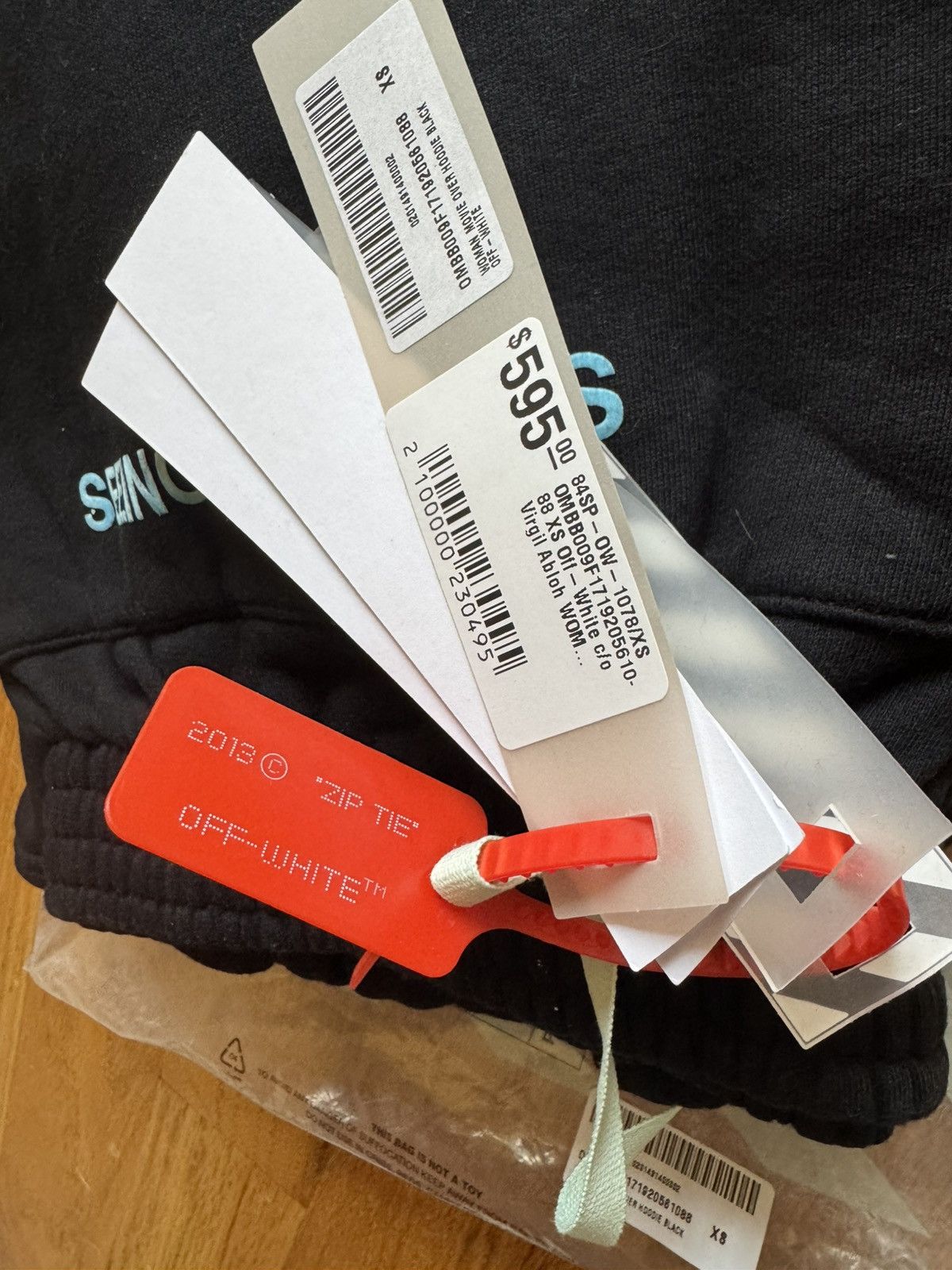 Off-White c/o VIRGIL ABLOH Black'Women Movie Over' Sweatshirt Size XS Size US XS / EU 42 / 0 - 10 Thumbnail