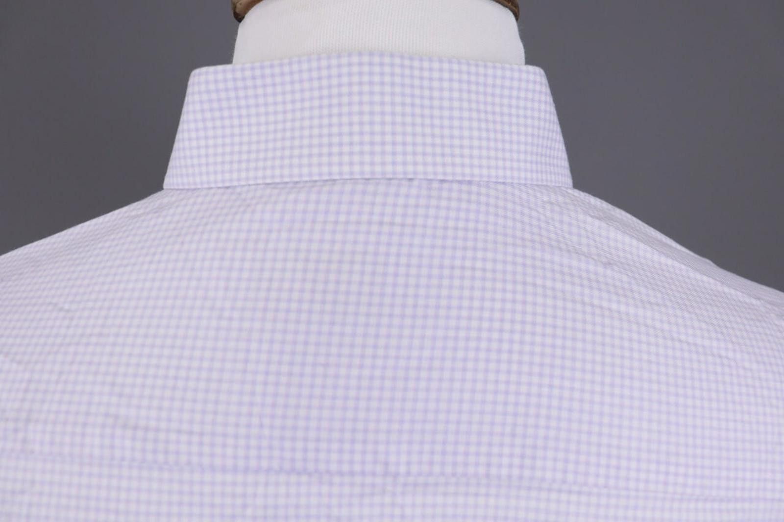 Eton Eton Contemporary Fit BLue Check Twill Shirt Sz 43 / 17 Size US M / EU 48-50 / 2 - 12 Thumbnail