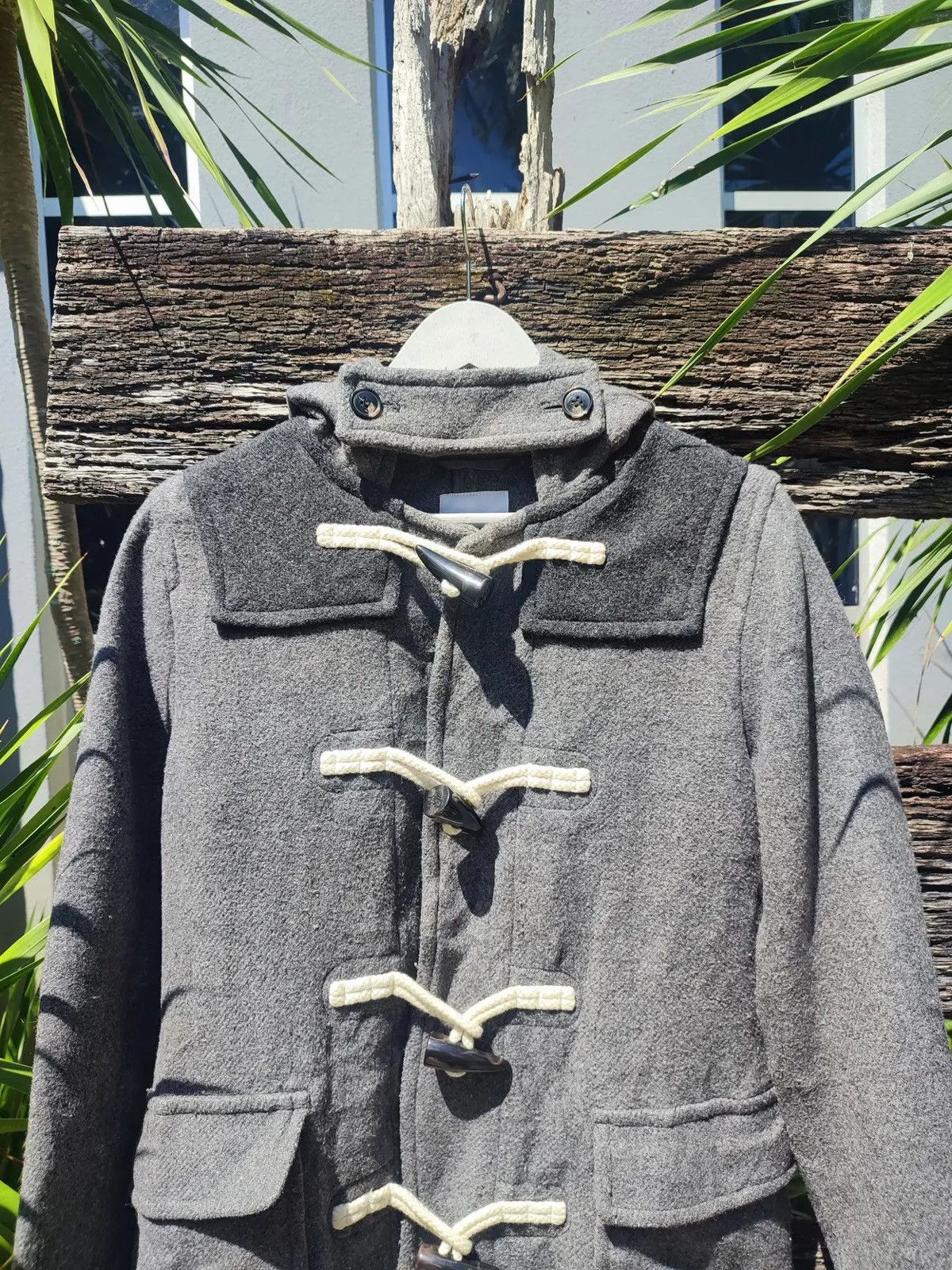 JW Anderson × Uniqlo JW Anderson x Uniqlo Grey Wool Blend Duffle Coat Size US S / EU 44-46 / 1 - 2 Thumbnail