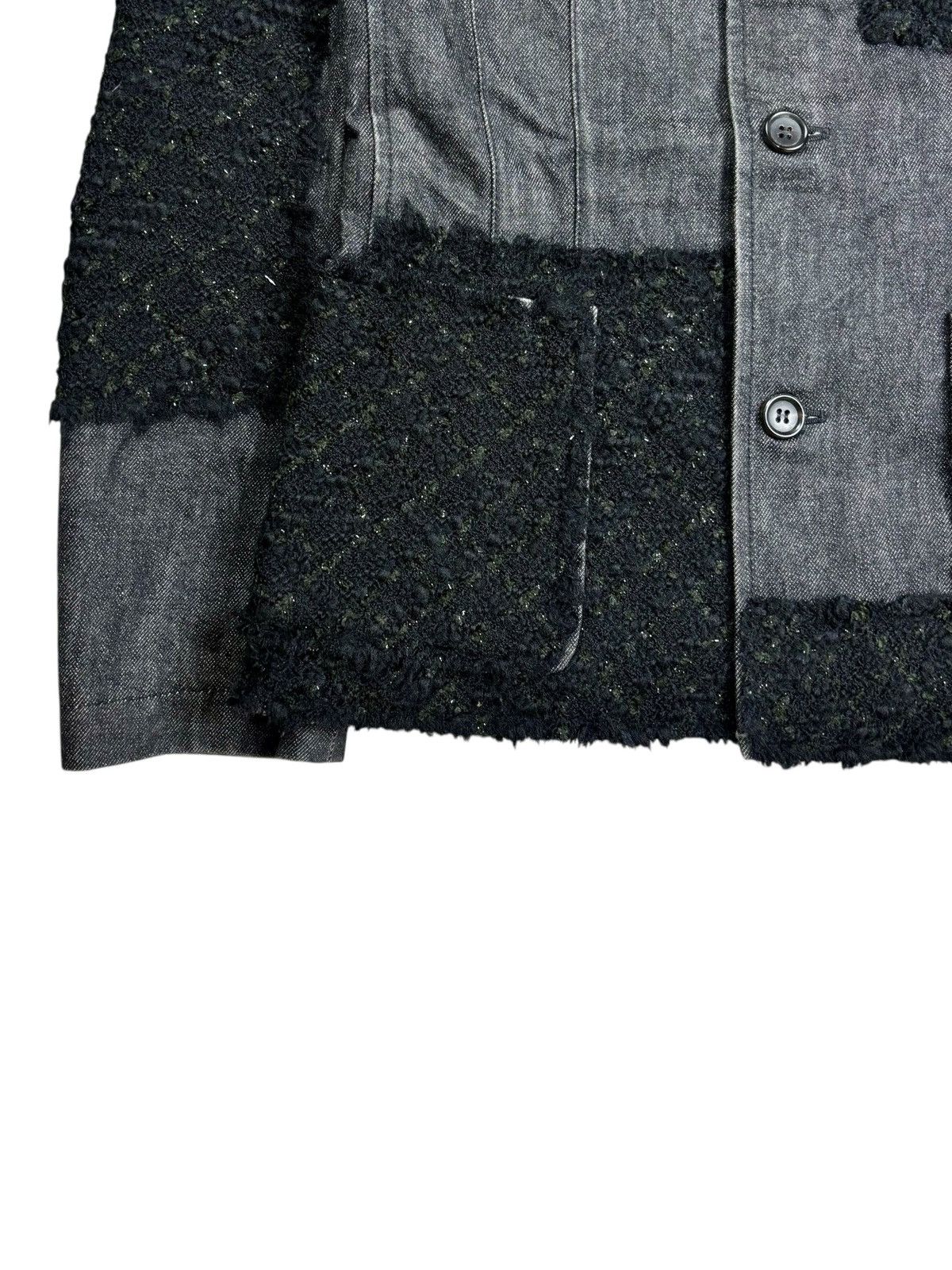 Junya Watanabe 2001 Junya Watanabe - Wool Patchwork Denim Jacket Size US M / EU 48-50 / 2 - 7 Thumbnail