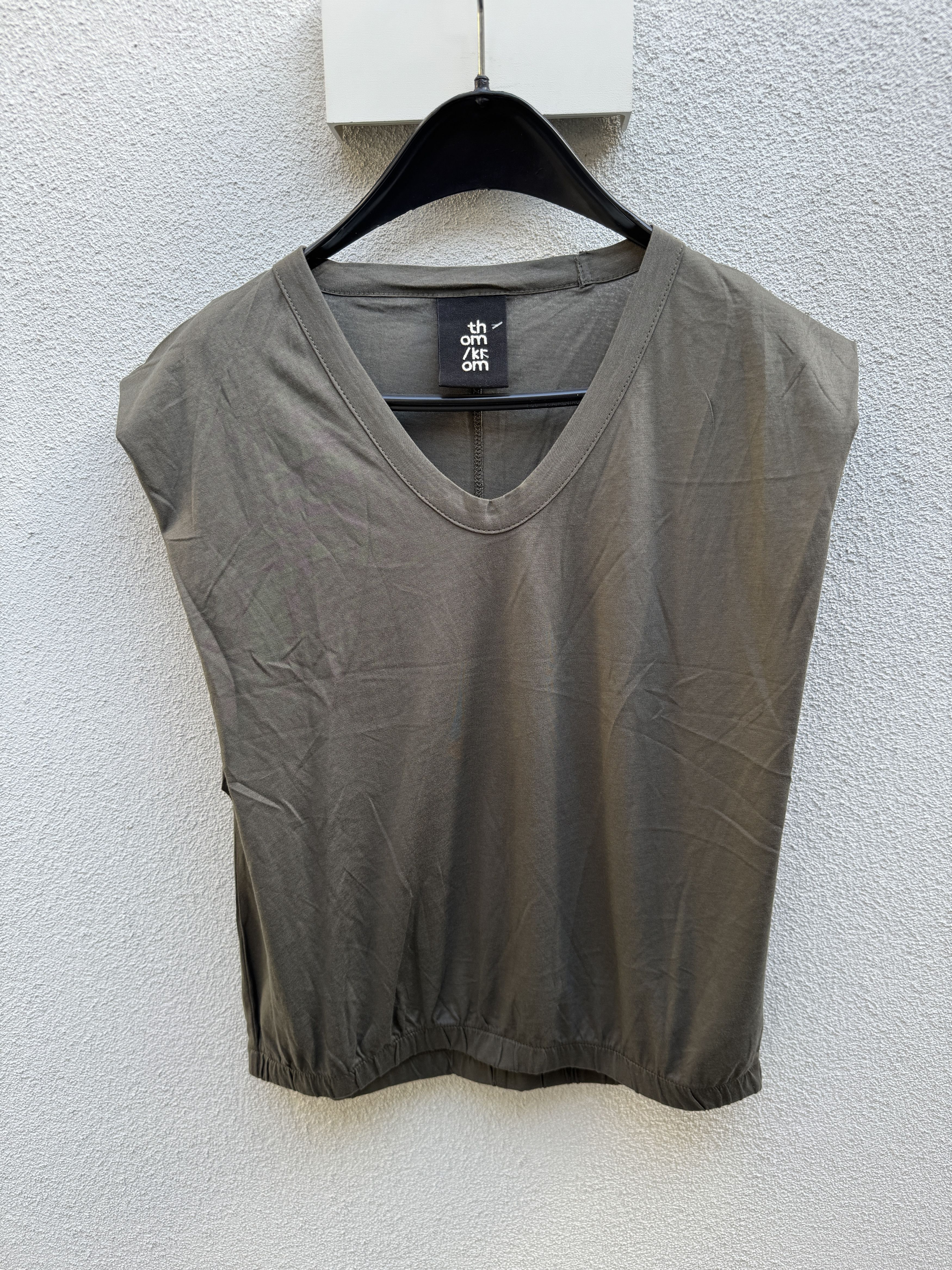 Thom Krom Thom Krom Ivy Green Tank Top Fine Cotton M Size M / US 6-8 / IT 42-44 - 1 Thumbnail