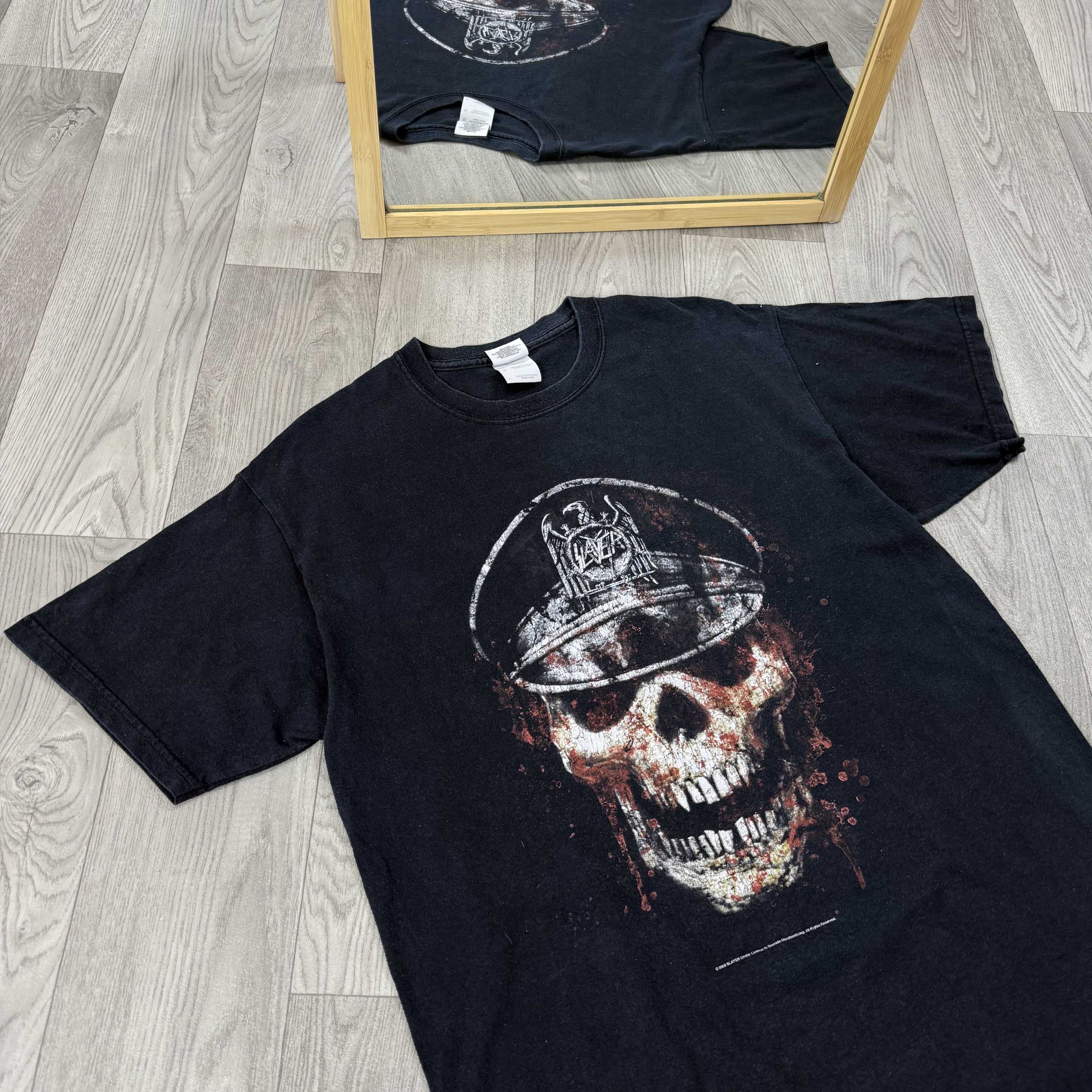 Slayer Vintage Slayer 09' Skull Hat Graphic Rock Band Tee Shirt Size US L / EU 52-54 / 3 - 5 Thumbnail