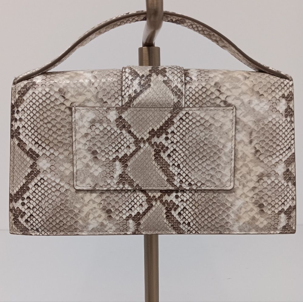 Jacquemus Jacquemus Le Grand Bambino Snake-Embossed Crossbody Bag Size ONE SIZE - 3 Thumbnail