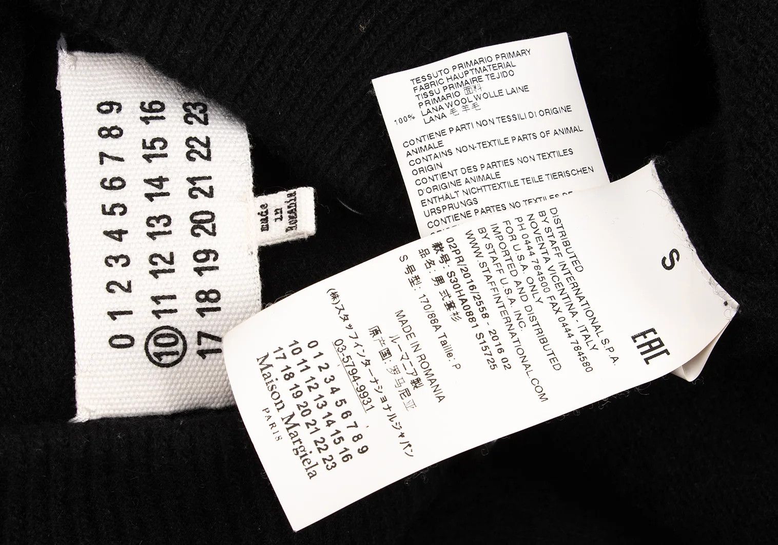 Maison Margiela Wool Button Neck Pullover Knit Sweater Black Size S Size US S / EU 44-46 / 1 - 16 Thumbnail