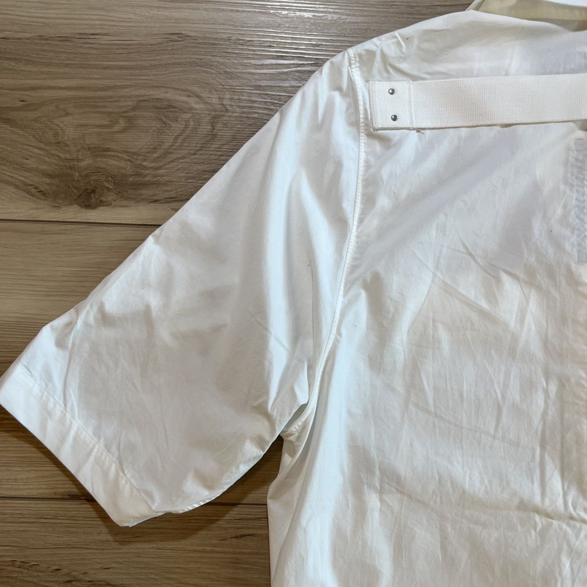 Rick Owens Rick Owens Lido SS23 Magnum Button Down White Short Sleeve Size US M / EU 48-50 / 2 - 16 Thumbnail