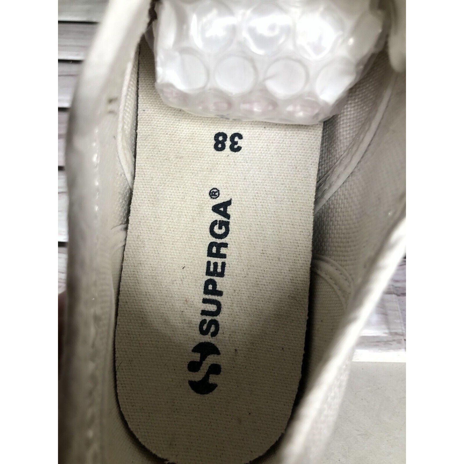 Superga Superga White Canvas Fabric Lace Up Causal Sneakers Shoes Wo Size US 7.5 / IT 37.5 - 4 Thumbnail