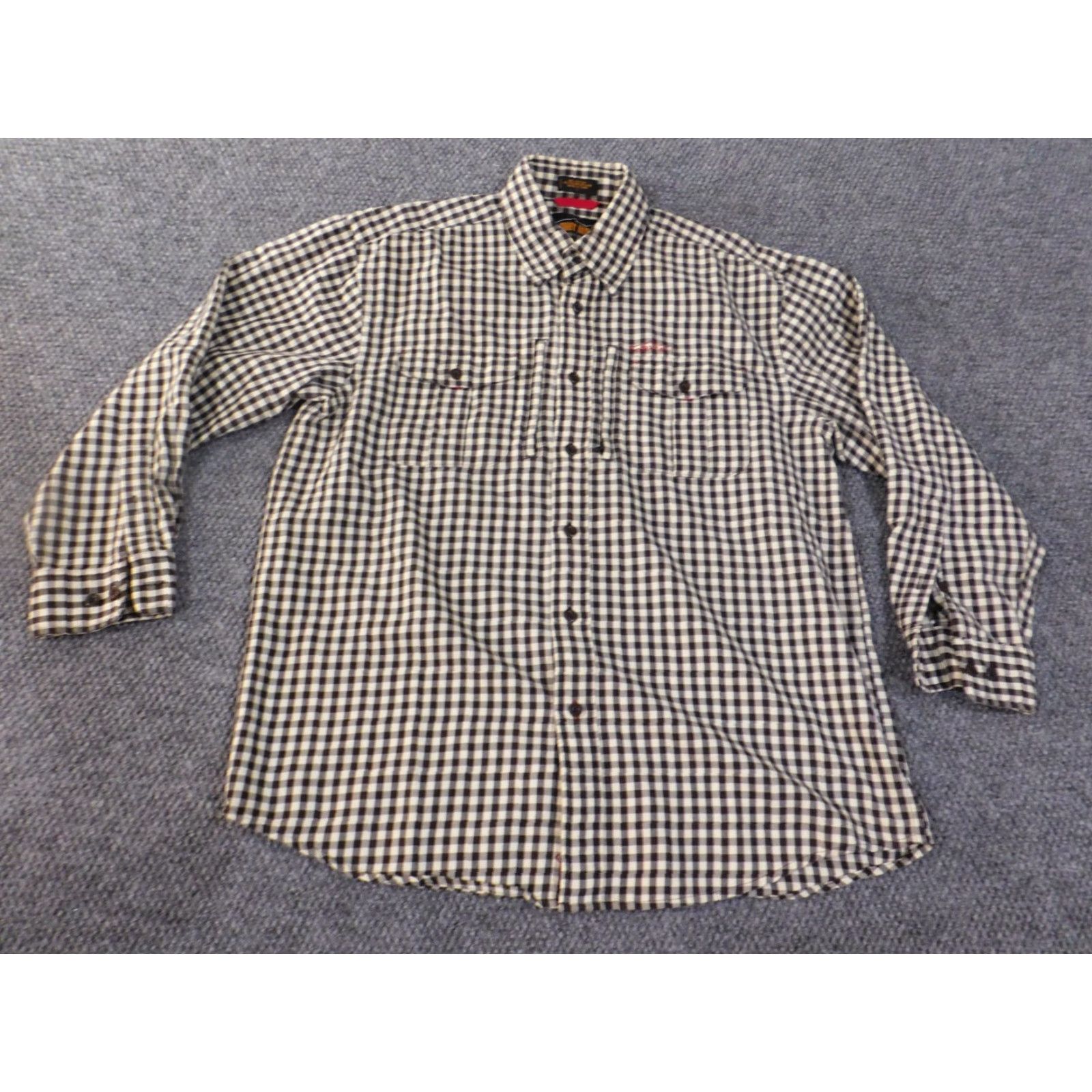 Orvis Orvis Shirt Mens L Blue Plaid Flannel Button-Up Zip Collar Down Outdoor Outdoors Regular All Seasons Size US L / EU 52-54 / 3 - 2 Thumbnail