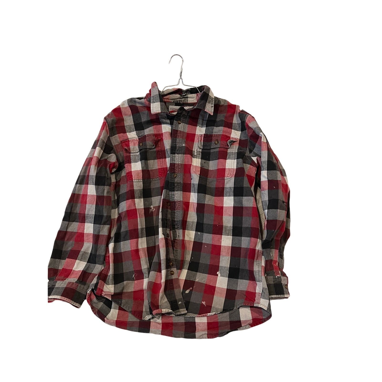 Carhartt Carhartt Red Black Checker Heavy Flannel Mens XL Size US XL / EU 56 / 4 - 1 Thumbnail