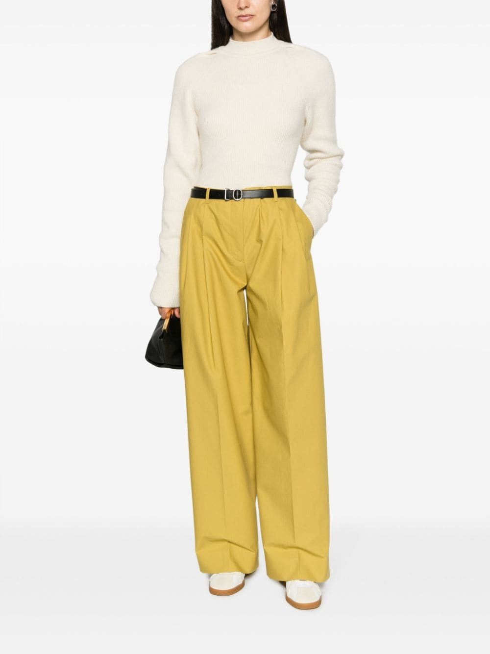 Jil Sander o1y1025 Casual Pant in Lime Green Size 27" / US 4 / IT 40 - 4 Thumbnail